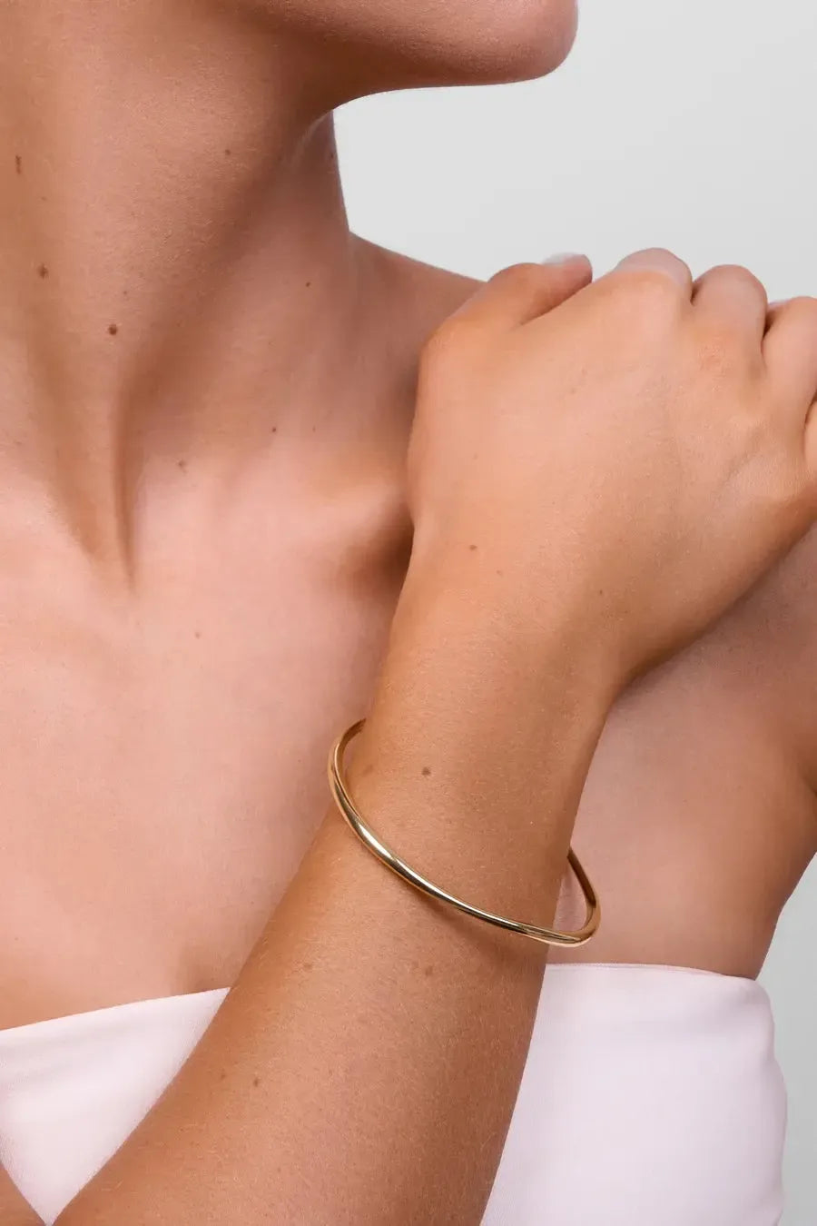 Louella Soft Gold Bangle-Jewellery-Liberte-The Bay Room