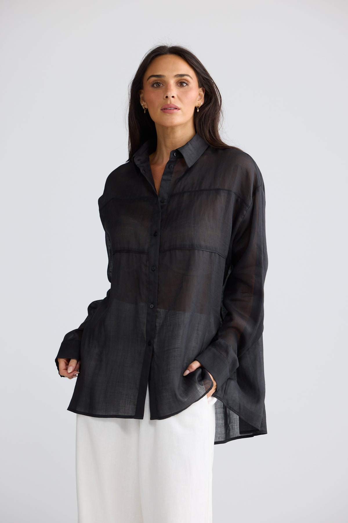 Louis Shirt - Black-Tops-Brave & True-The Bay Room