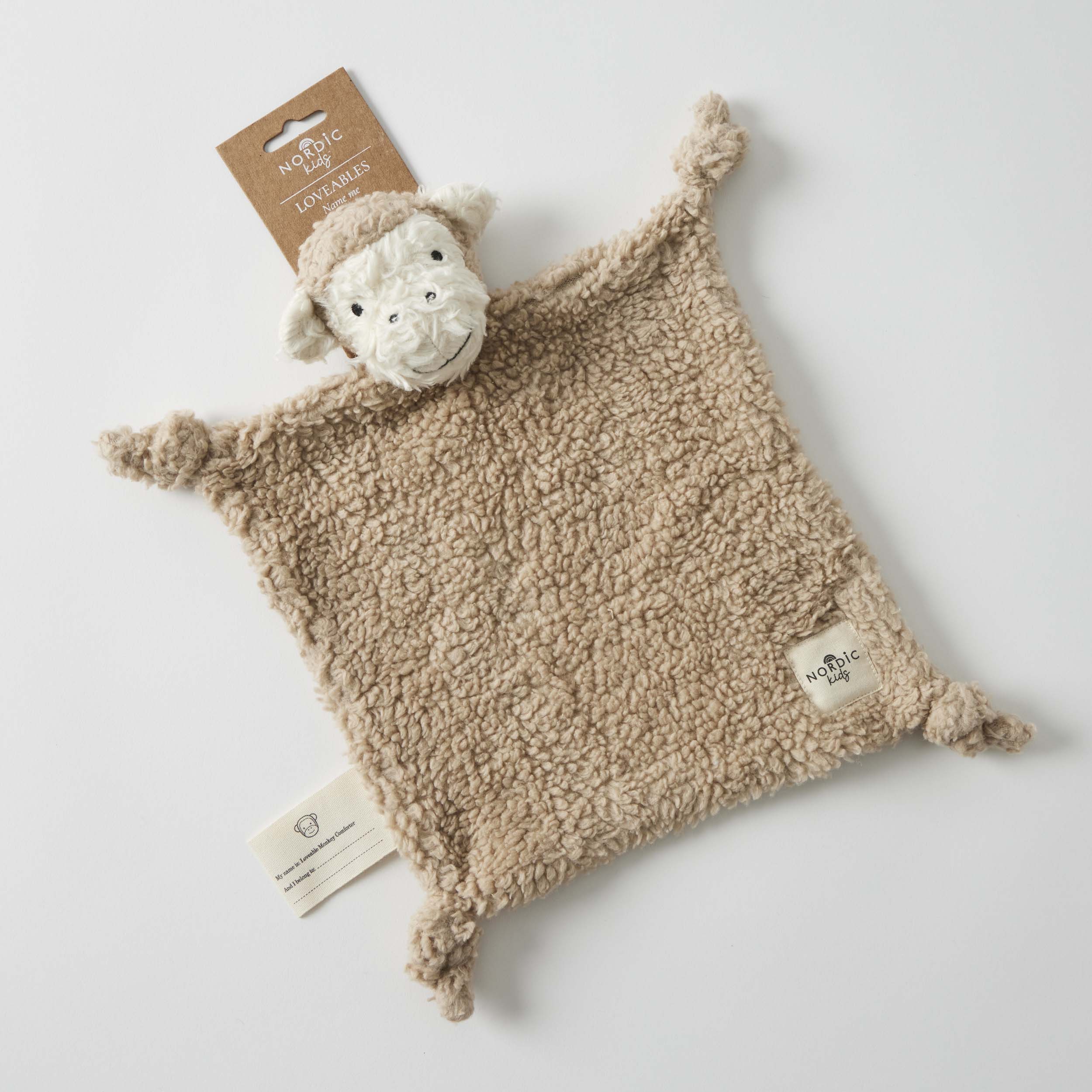 Loveable Monkey Comforter-Toys-Pilbeam Living-The Bay Room