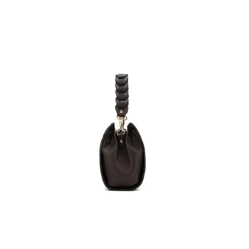 Lua Coco Plait 3 Compartment Handbag-Bags & Clutches-Black Caviar Designs-The Bay Room