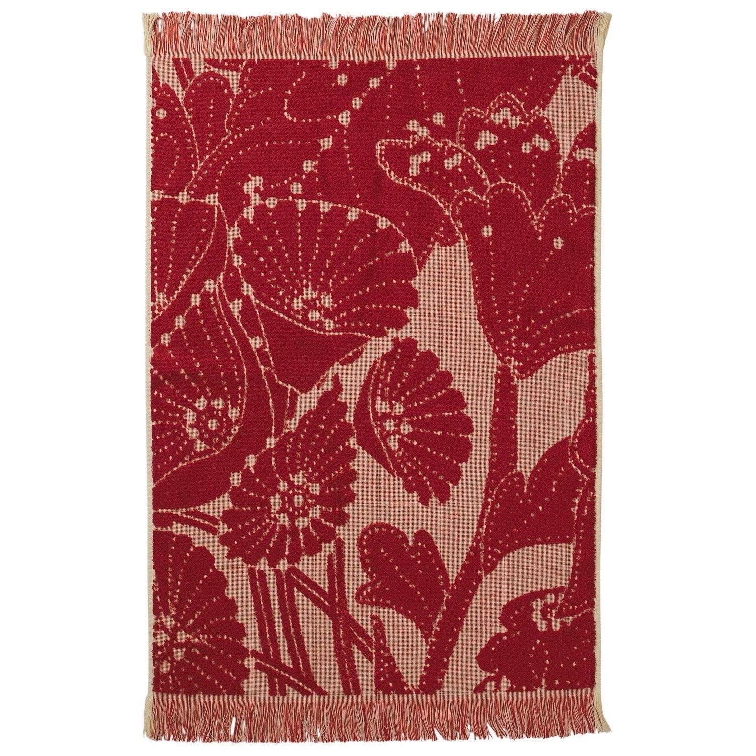 Lucia Hand Towel - Crimson-Soft Furnishings-Sage & Clare-The Bay Room