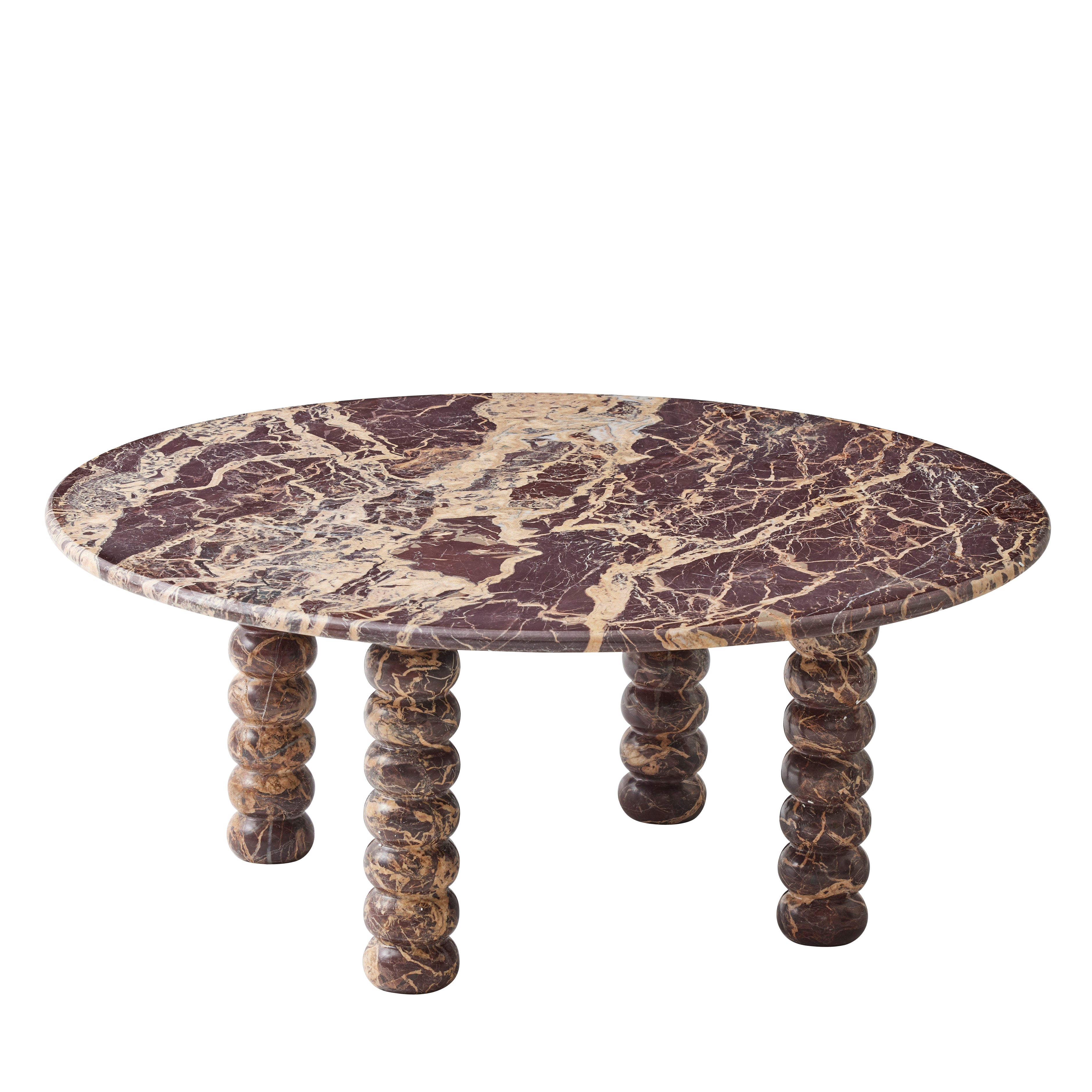 Lucia Marble Coffee Table 90x35cm Claret-Coast To Coast Home-The Bay Room