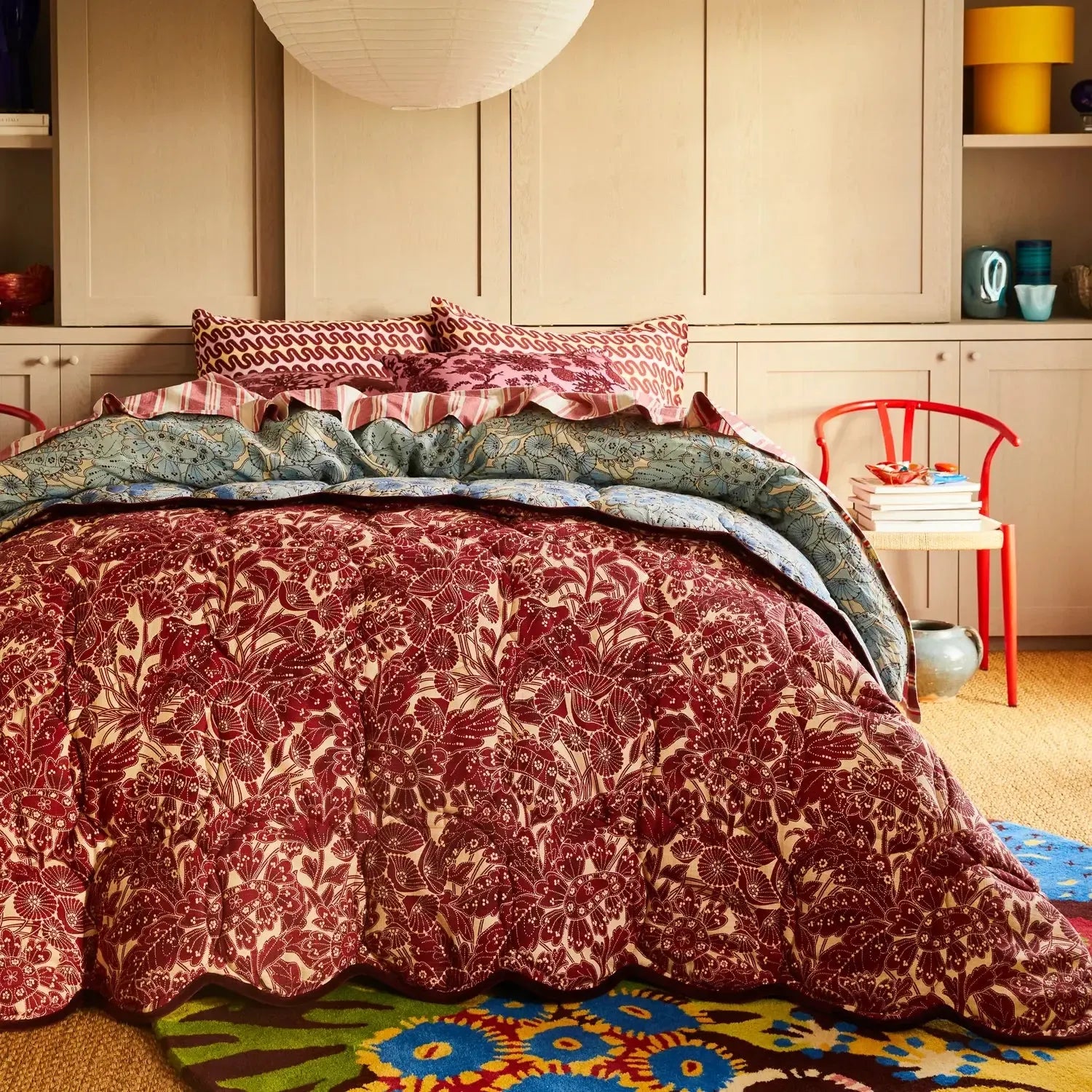 Lucia Scalloped Coverlet-Soft Furnishings-Sage & Clare-The Bay Room