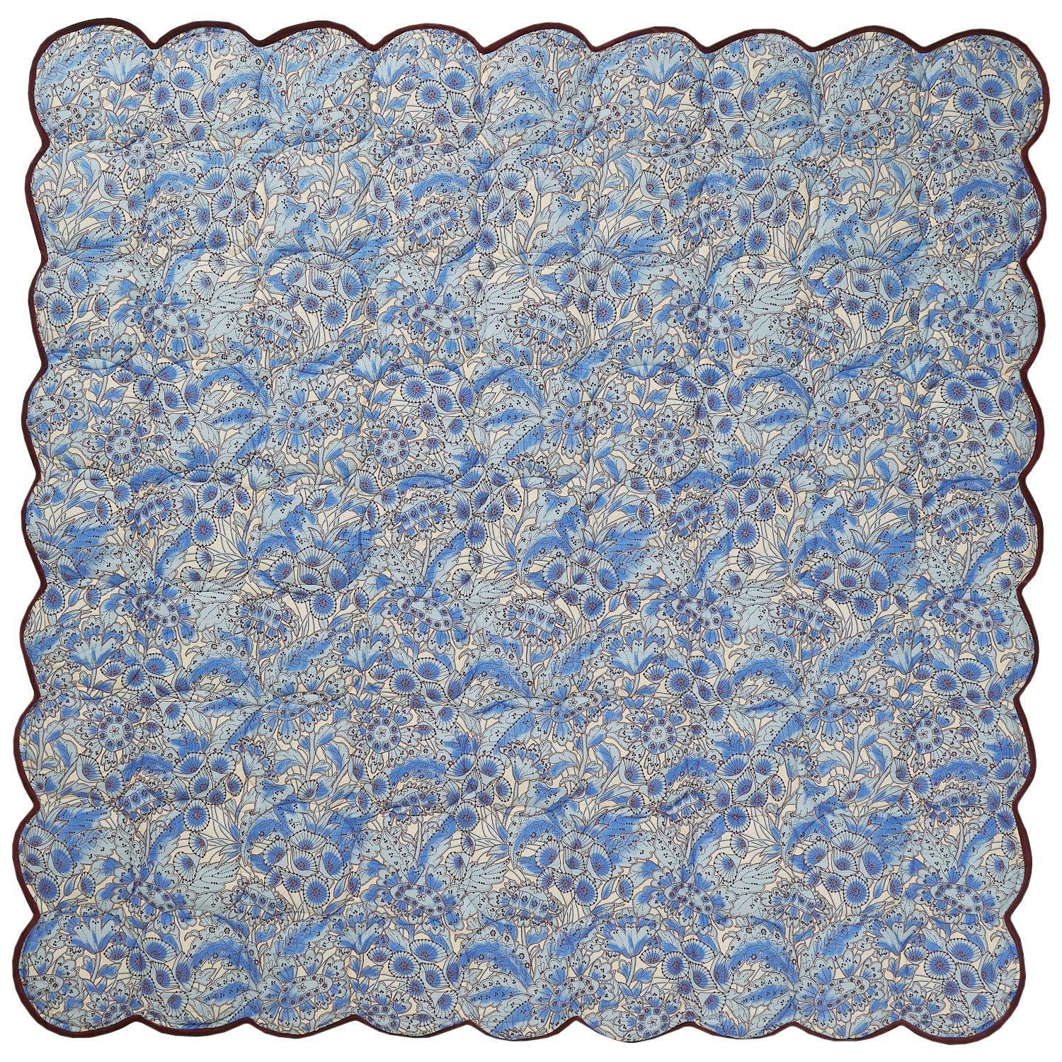Lucia Scalloped Coverlet-Soft Furnishings-Sage & Clare-The Bay Room