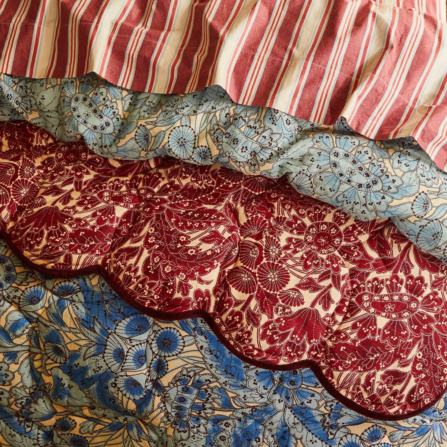 Lucia Scalloped Coverlet-Soft Furnishings-Sage & Clare-The Bay Room