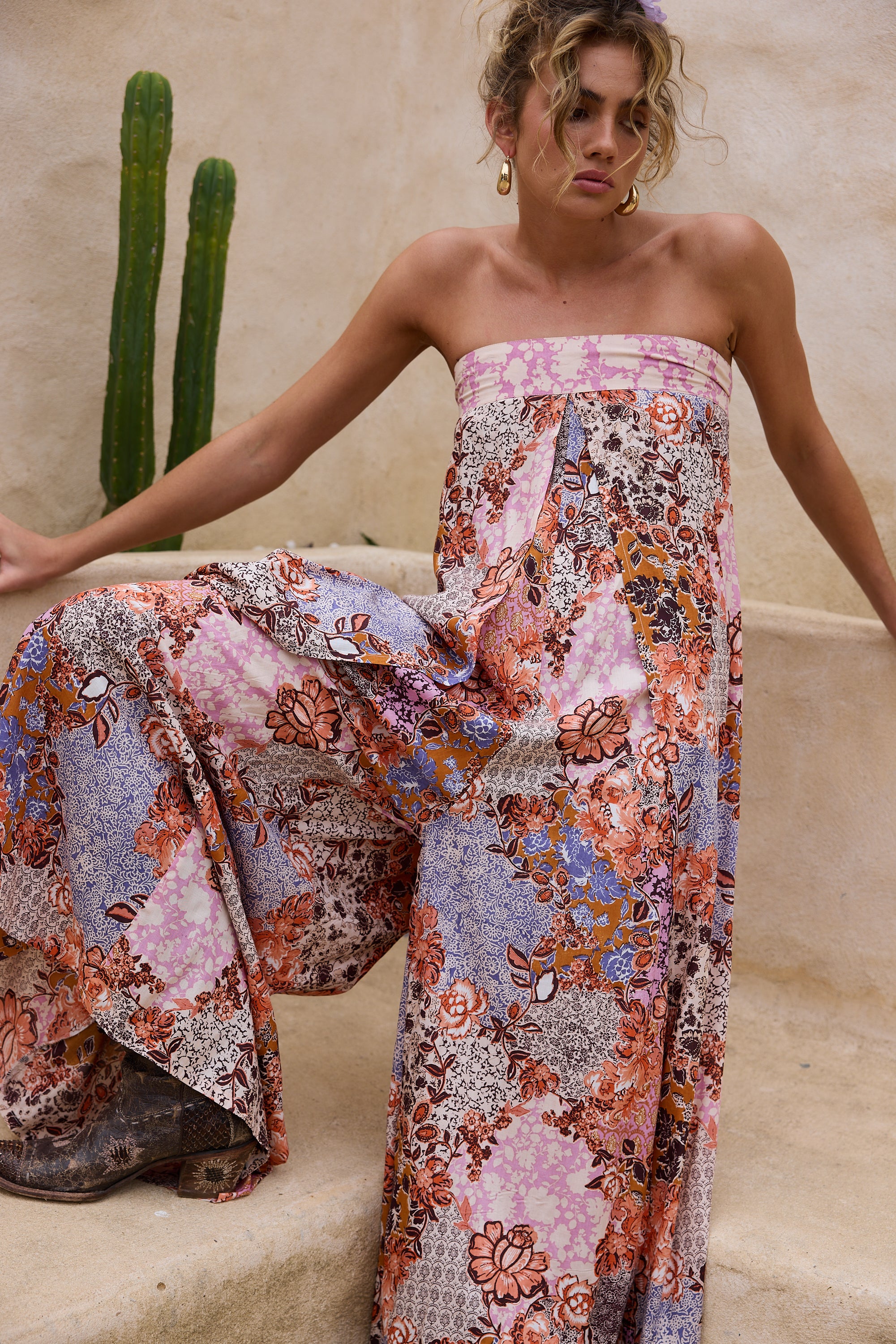 Lucky Charm Jumpsuit - Dream Weaver/Meadow Muse-Playsuits, Jumpsuits & Overalls-Talisman-The Bay Room