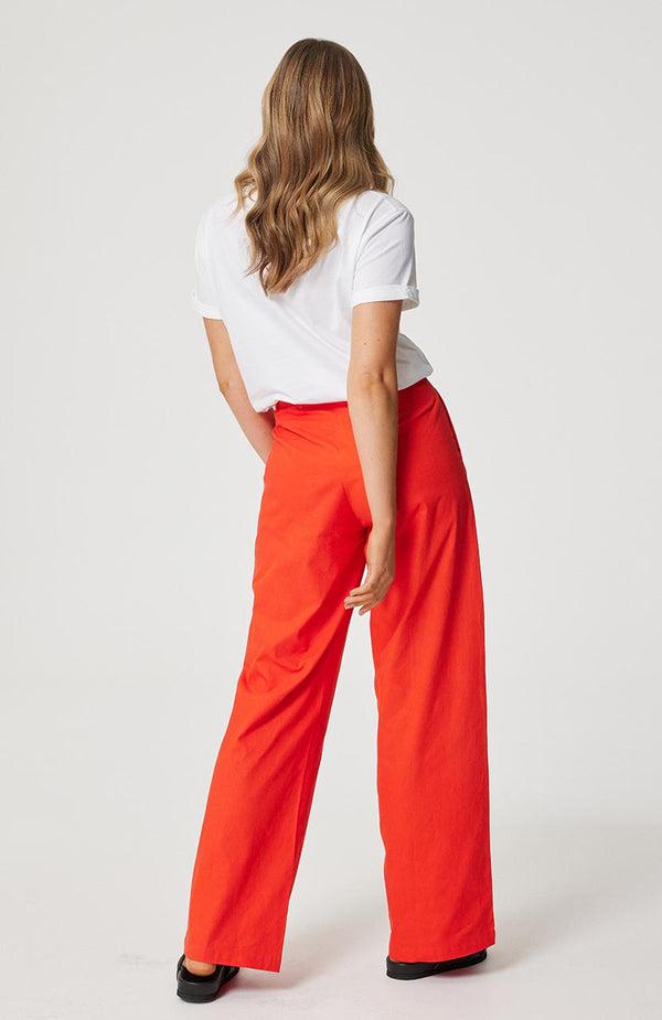 Lucy Trouser - Campari-Pants-Cartel & Willow-The Bay Room
