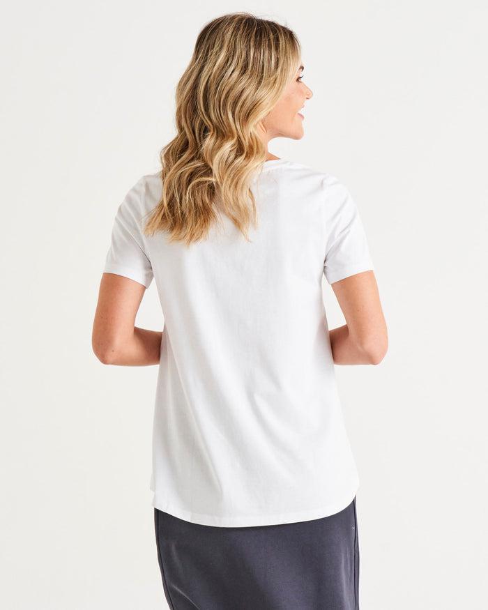 Luella Tee - White-Tops-Betty Basics-The Bay Room