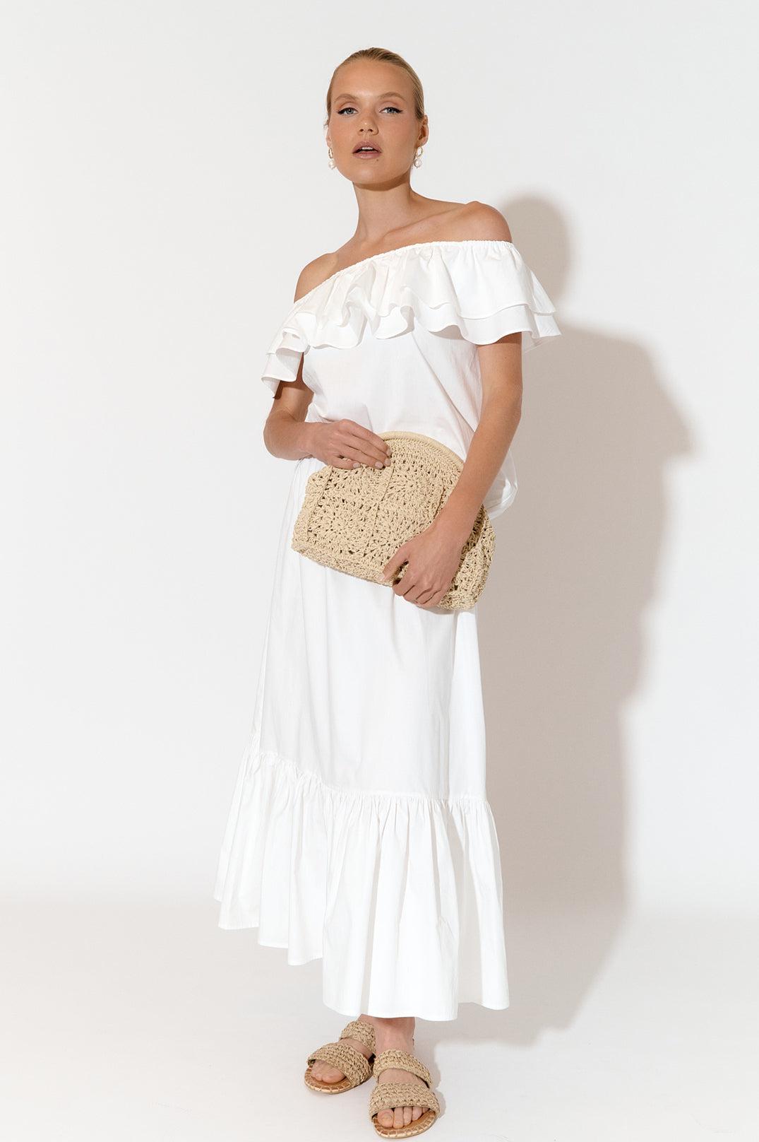 Lula Crochet Shell Clutch - Natural-Bags & Clutches-Adorne-The Bay Room