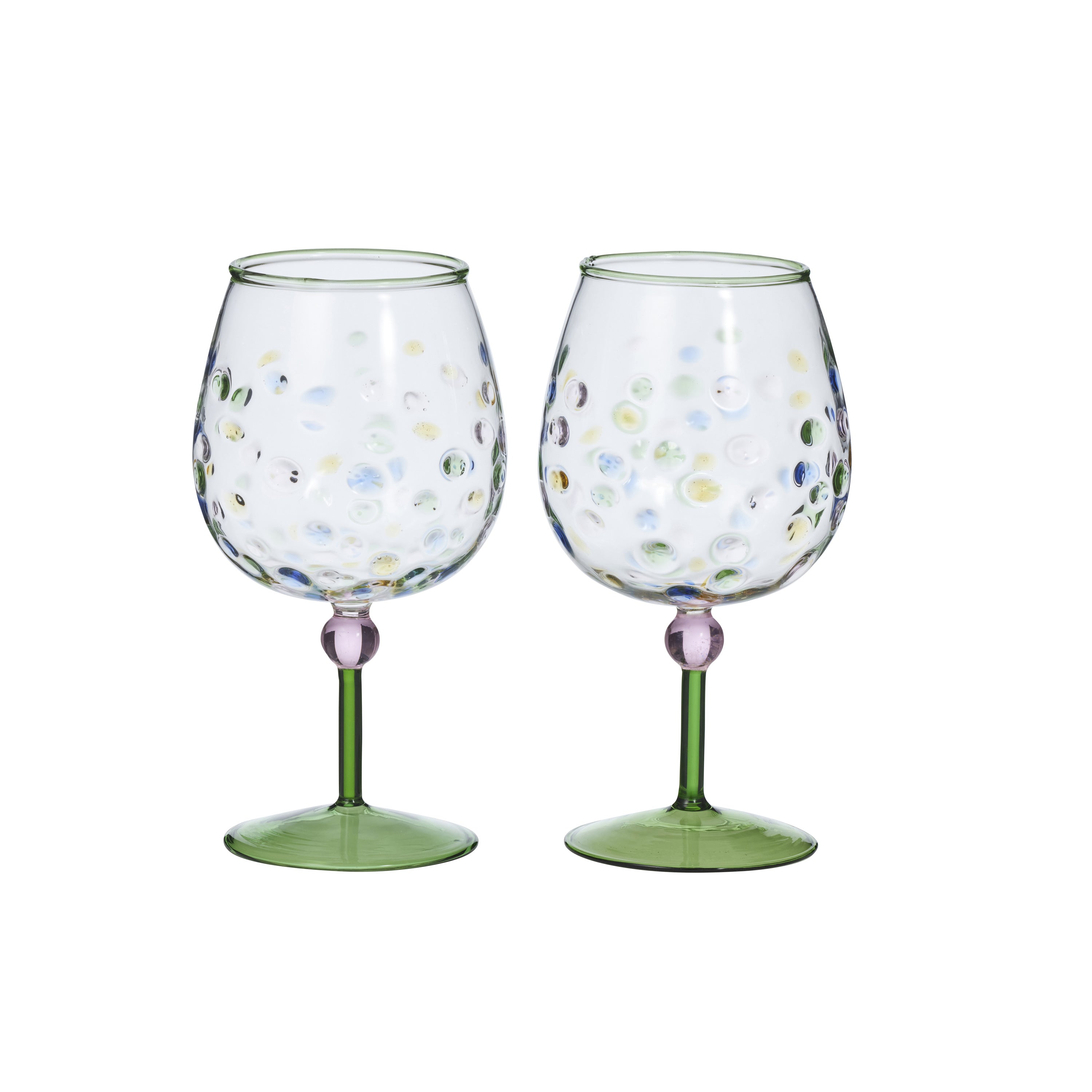 Lulu Set/2 Gin Balloon Glass 10x20cm Green-Dining & Entertaining-Coast To Coast Home-The Bay Room
