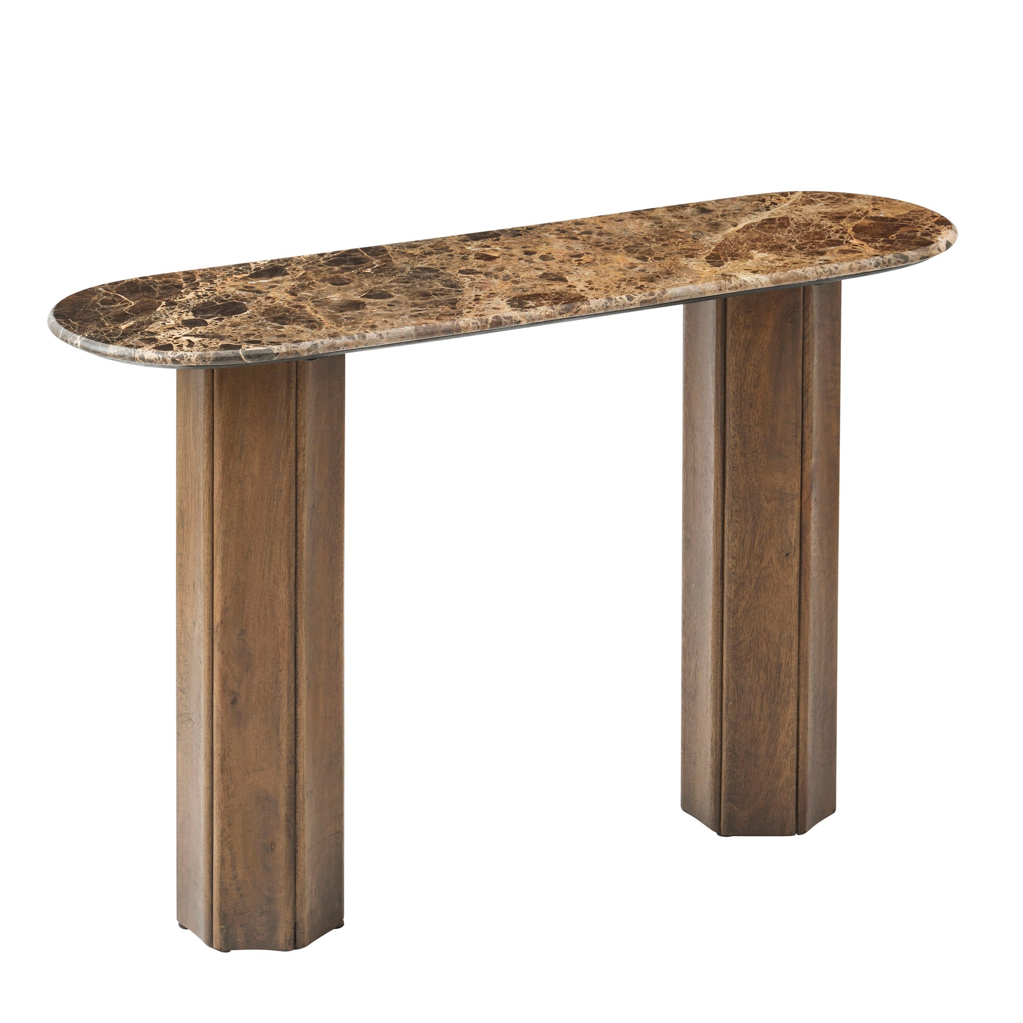 Luna Marble/Wood Console 120x35x77cm-Furniture-Coast To Coast Home-The Bay Room