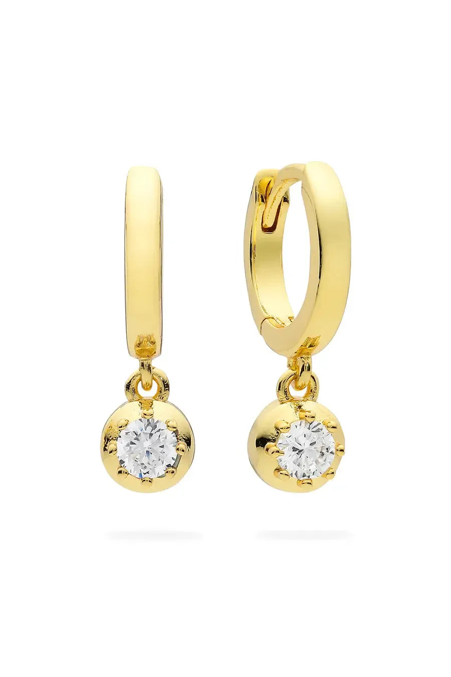 Luxe Daisy Gold Huggie-Jewellery-Liberte-The Bay Room