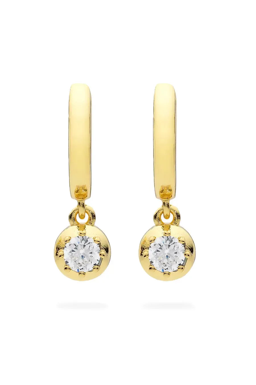 Luxe Daisy Gold Huggie-Jewellery-Liberte-The Bay Room