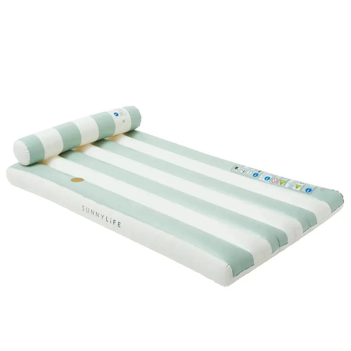 Luxe Lilo Green Stripe-Travel & Outdoors-Sunny Life-The Bay Room