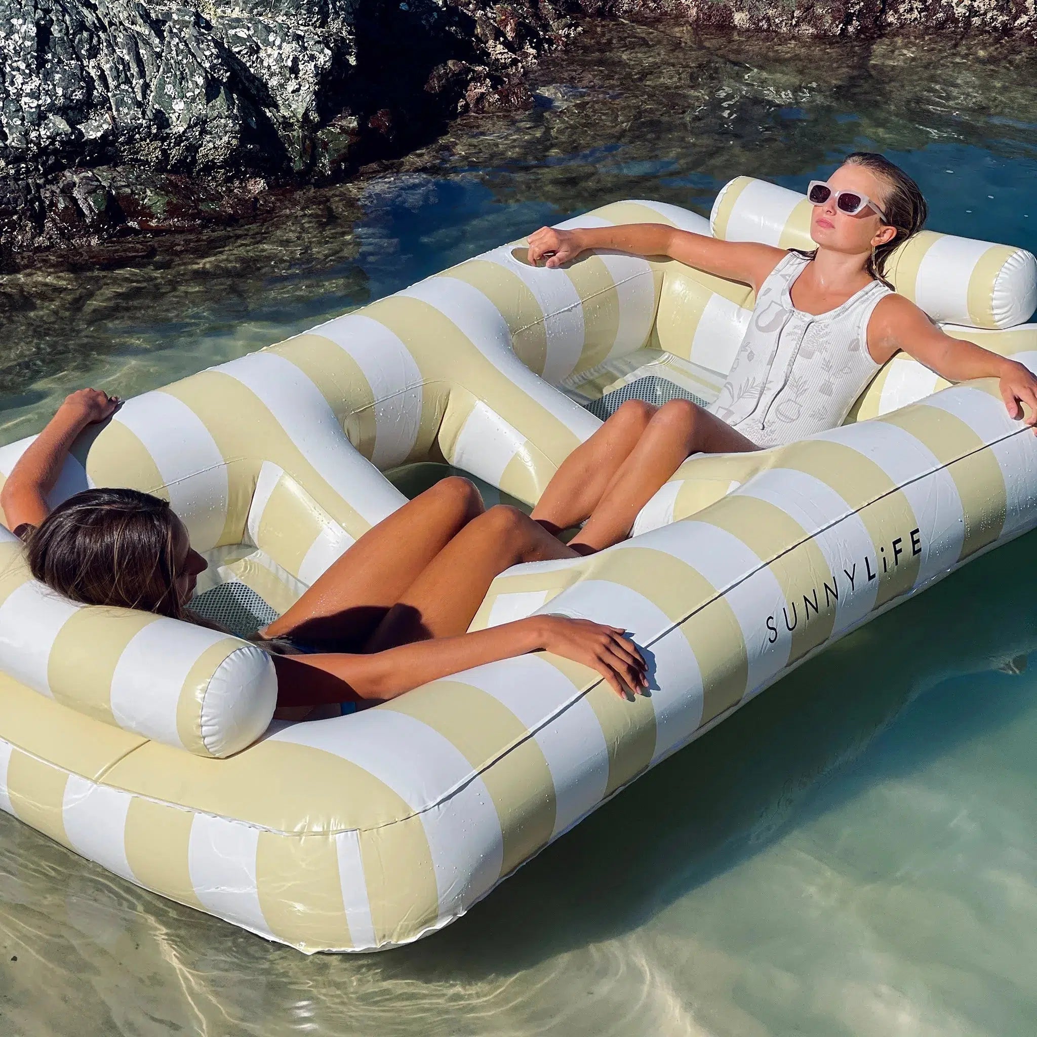 Luxe Twin Hammock Float Mango Bay Soft Mustard-Travel & Outdoors-Sunny Life-The Bay Room