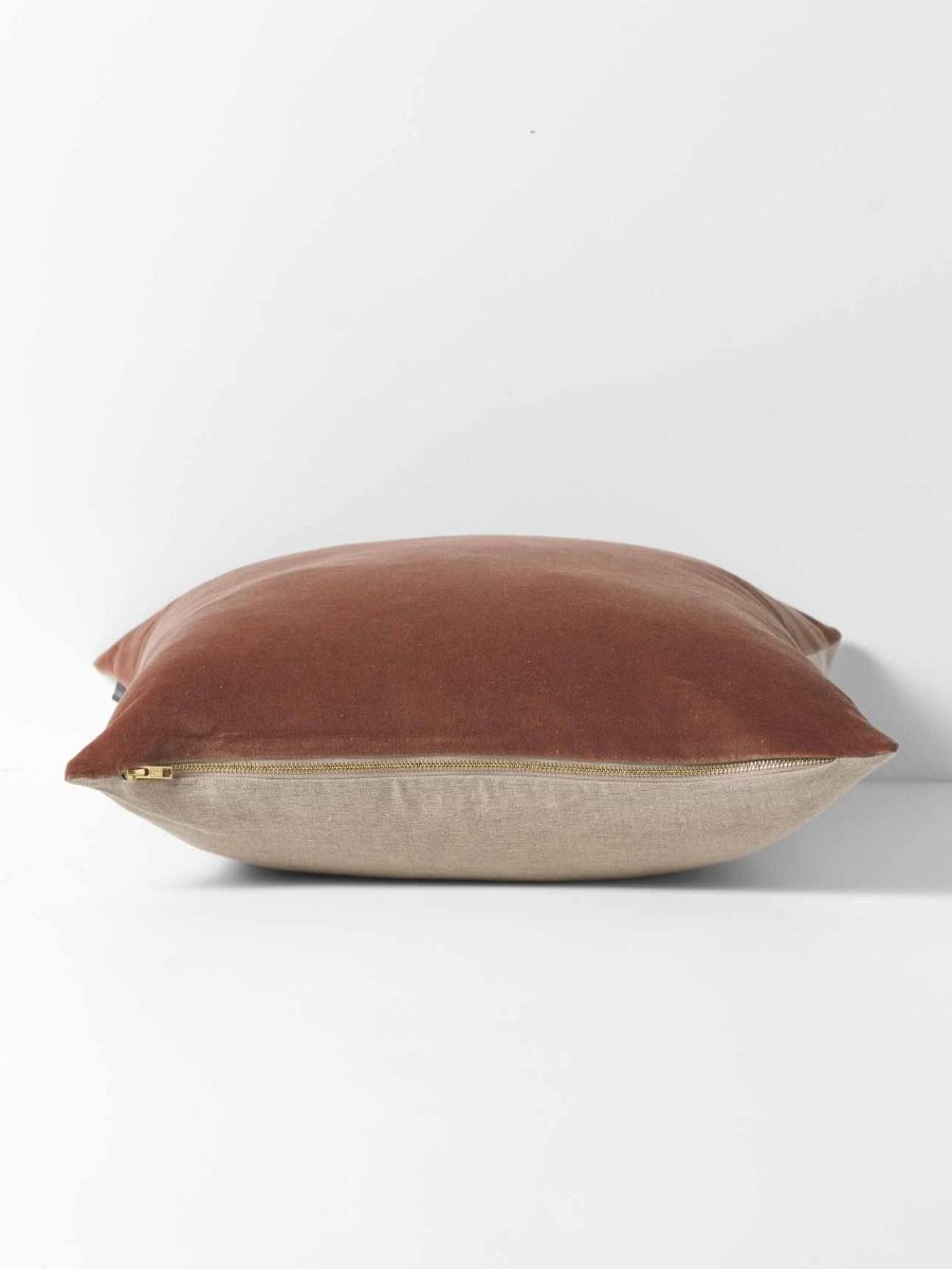 Luxury Velvet Cushion in Clove 50x50cm-Soft Furnishings-Aura Home-The Bay Room