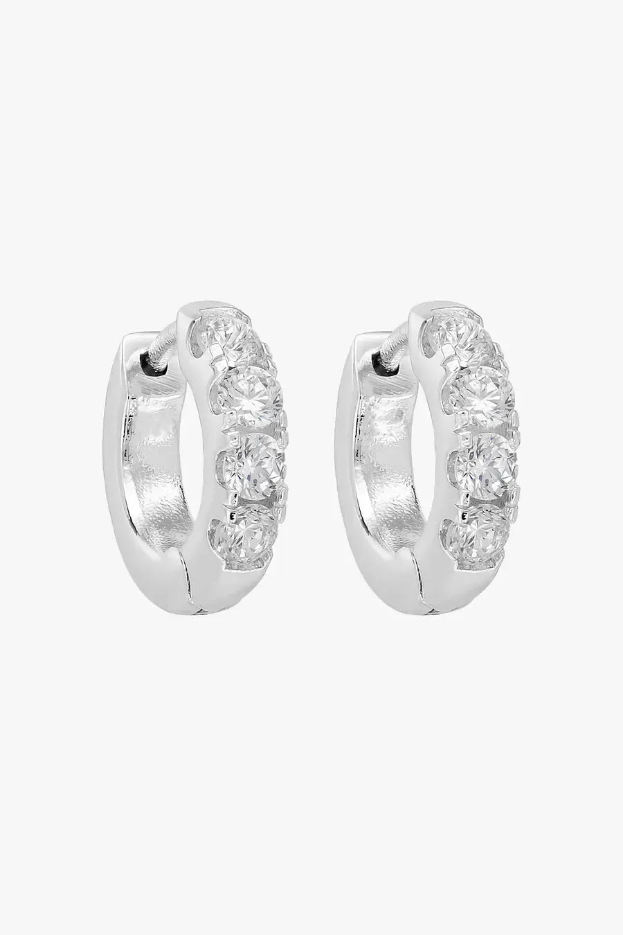 Lyla Silver Huggie-Jewellery-Liberte-The Bay Room