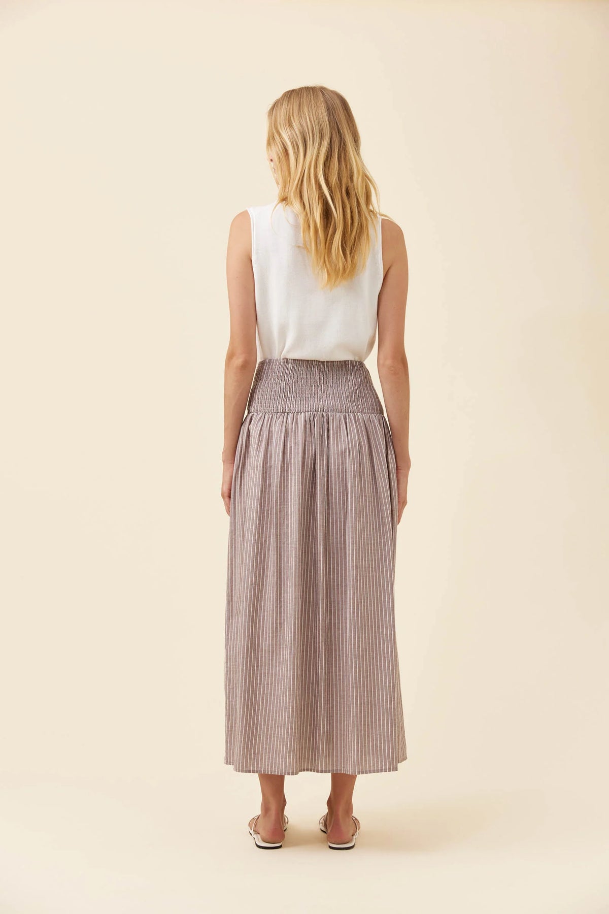Lyndell Maxi Skirt - Taupe-Skirts-Isle Of Mine-The Bay Room