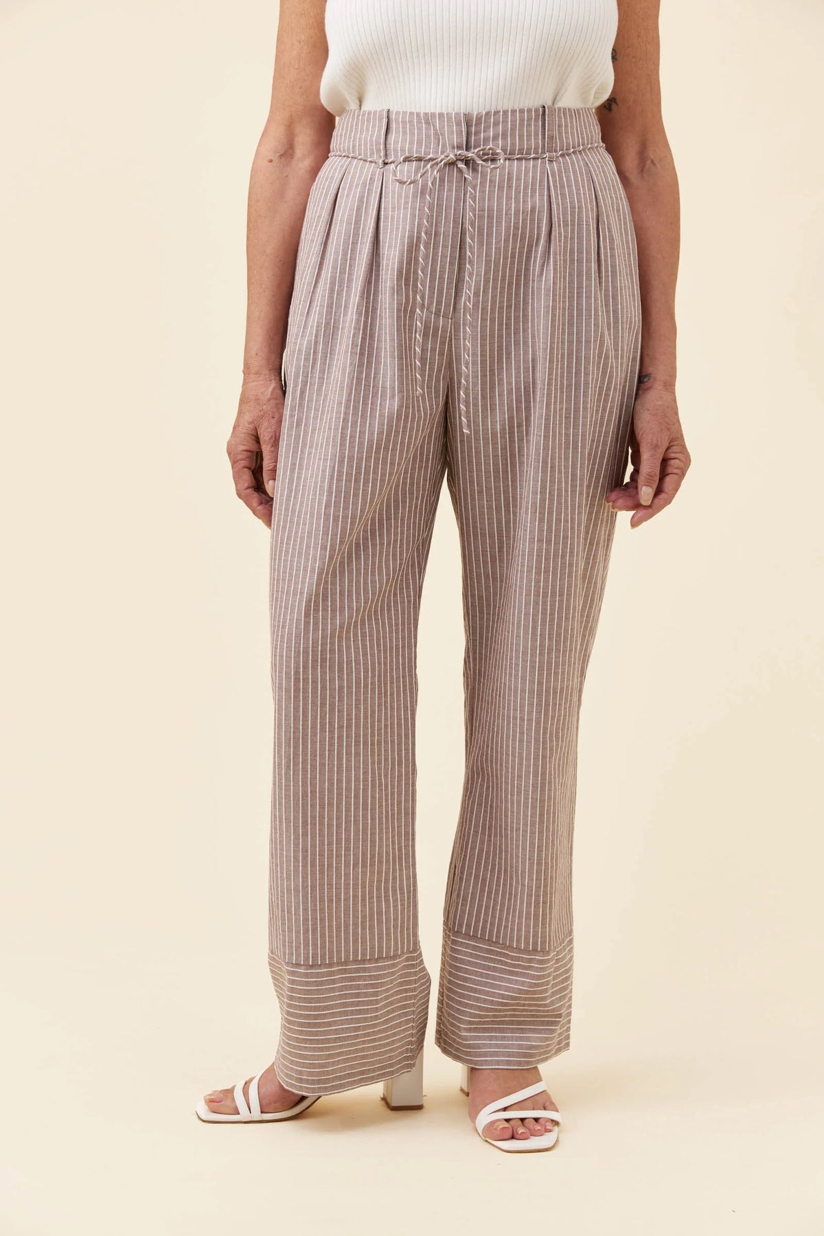 Lyndell Pant - Taupe-Pants-Isle Of Mine-The Bay Room