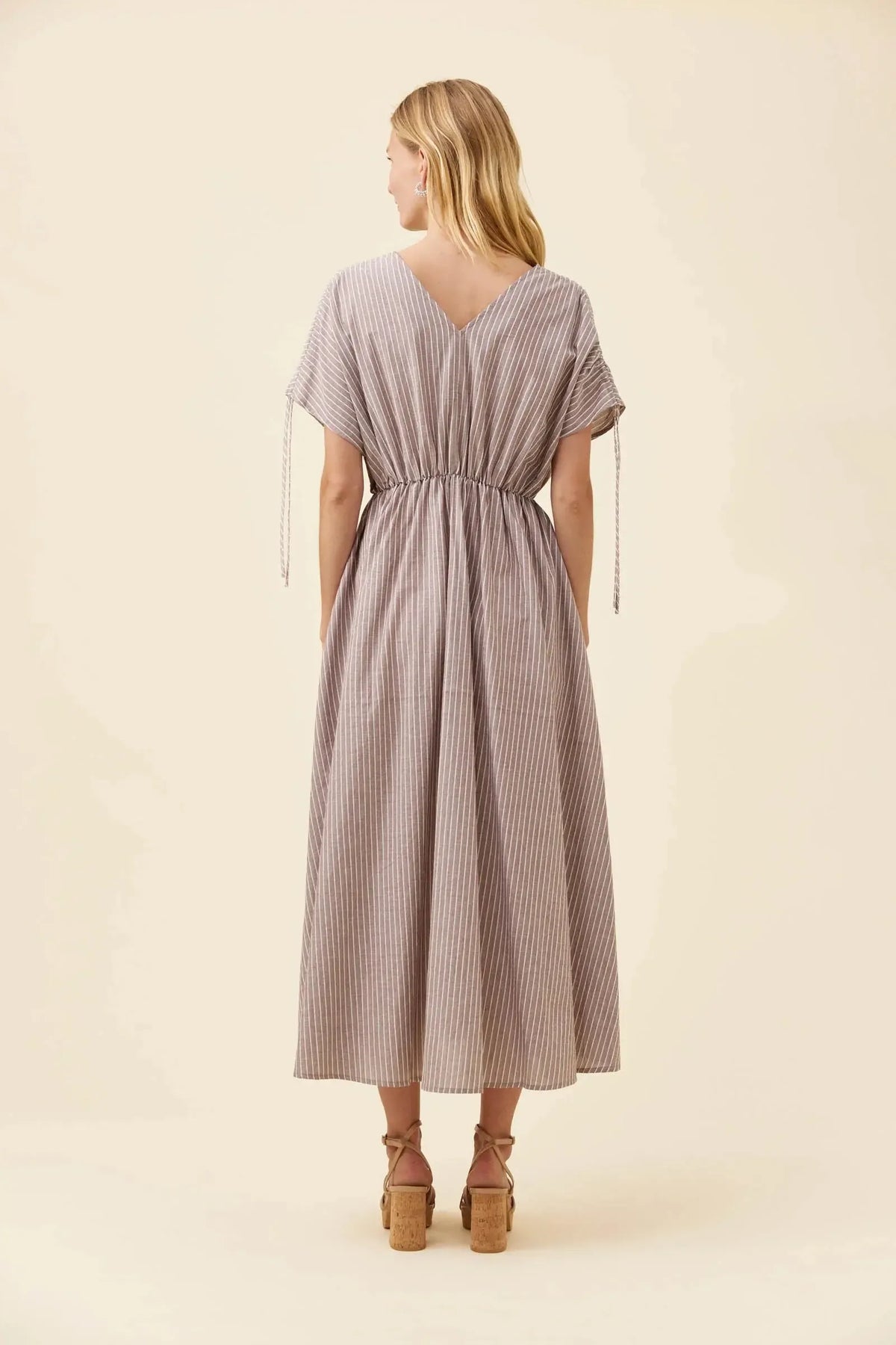 Lyndell Tie Maxi Dress - Taupe-Dresses-Isle Of Mine-The Bay Room