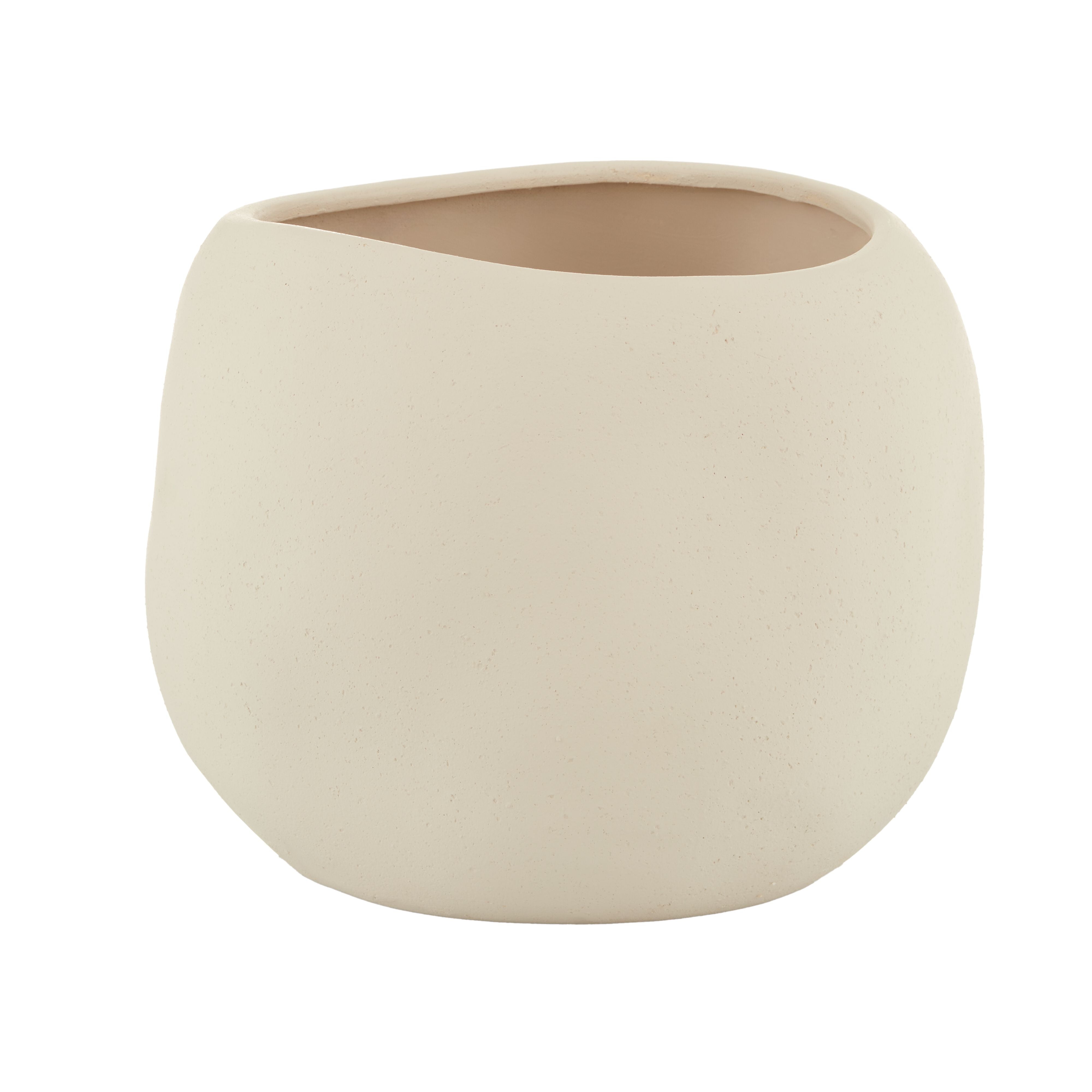 Lyon Organic Planter 30x24cm Natural-Pots, Planters & Vases-Rogue Home-The Bay Room