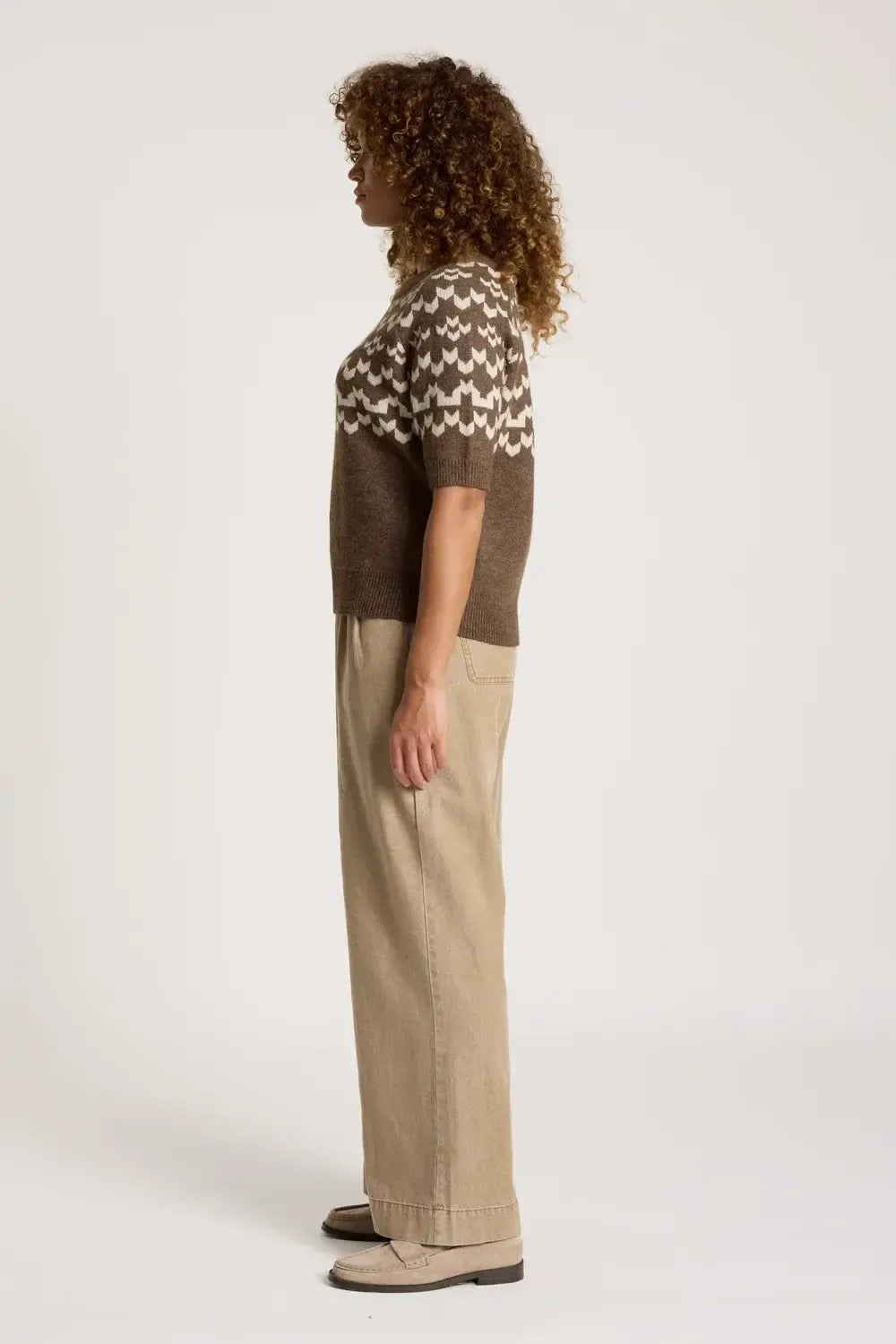 Maasai Knit Top - Cocoa/Dune-Tops-Eb & Ive-The Bay Room