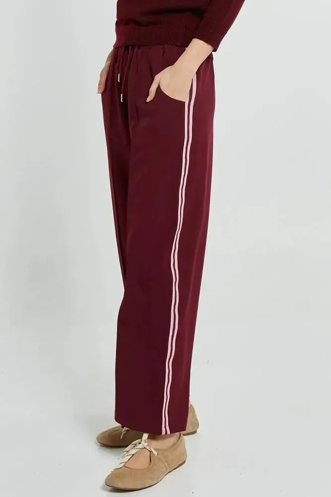 Maddison Jogger - Wine-Pants-Betty Basics-The Bay Room