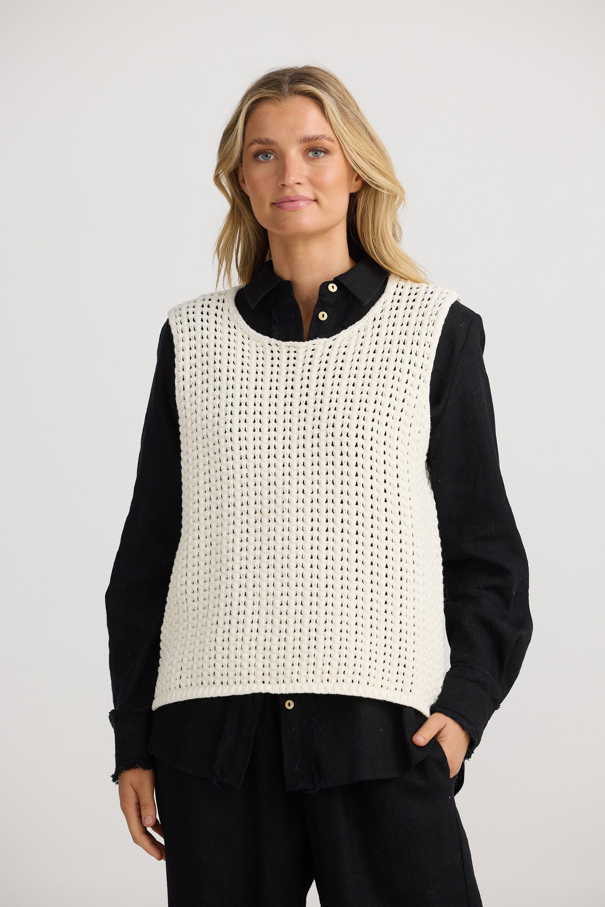 Maddison Vest | Off White Maddison Vest | Off White