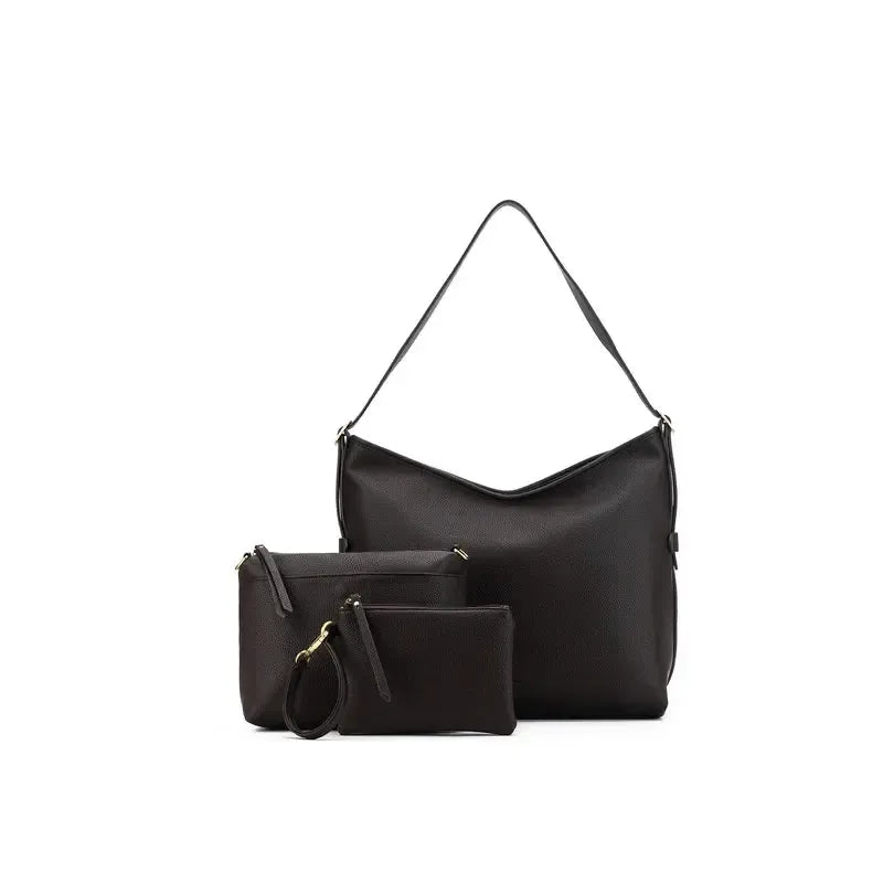 Madeleine Coco Large 3 Piece Relaxed Hobo-Bags & Clutches-Black Caviar Designs-The Bay Room