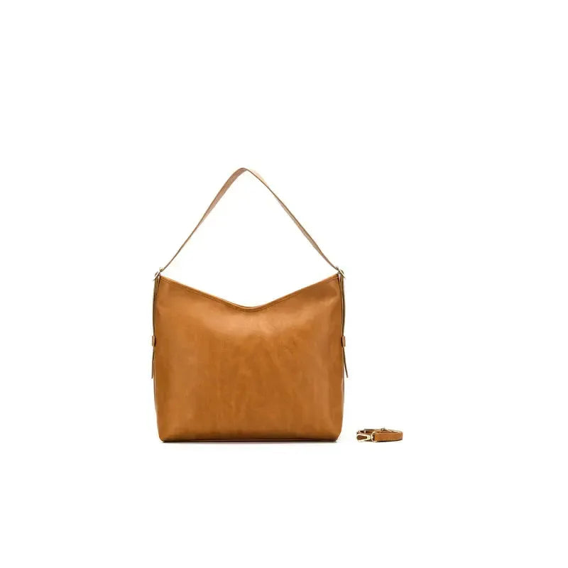 Madeleine Tan Large 3 Piece Relaxed Hobo-Bags & Clutches-Black Caviar Designs-The Bay Room