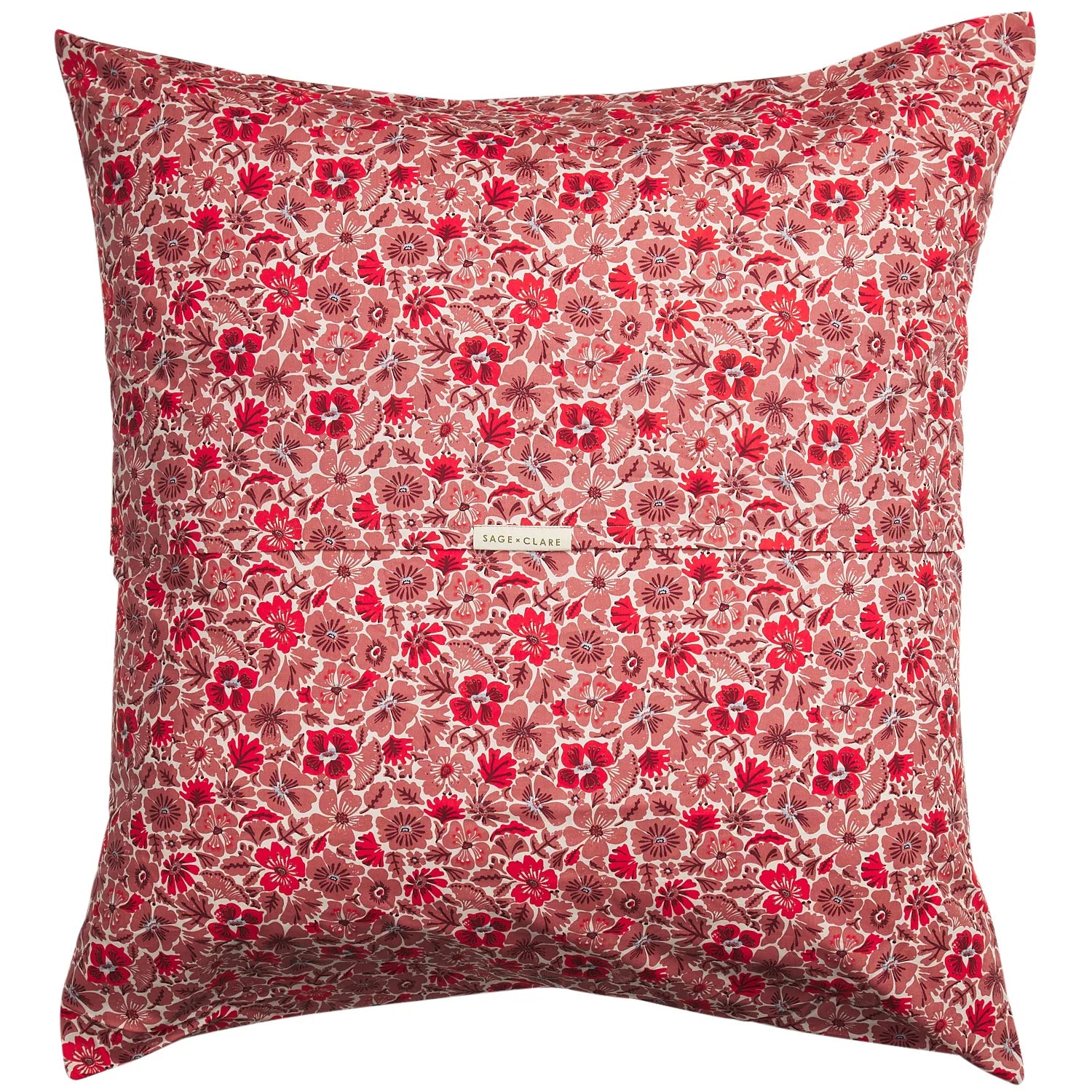 Magnolia Cotton Euro Pillowcase Set - Poppy-Soft Furnishings-Sage & Clare-The Bay Room