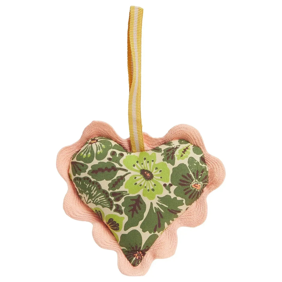 Magnolia Cotton Heart Decoration - Cactus Green-Christmas-Sage & Clare-The Bay Room