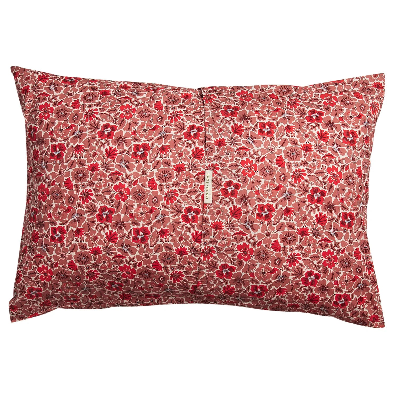 Magnolia Cotton Pillowcase Set - Poppy-Soft Furnishings-Sage & Clare-The Bay Room