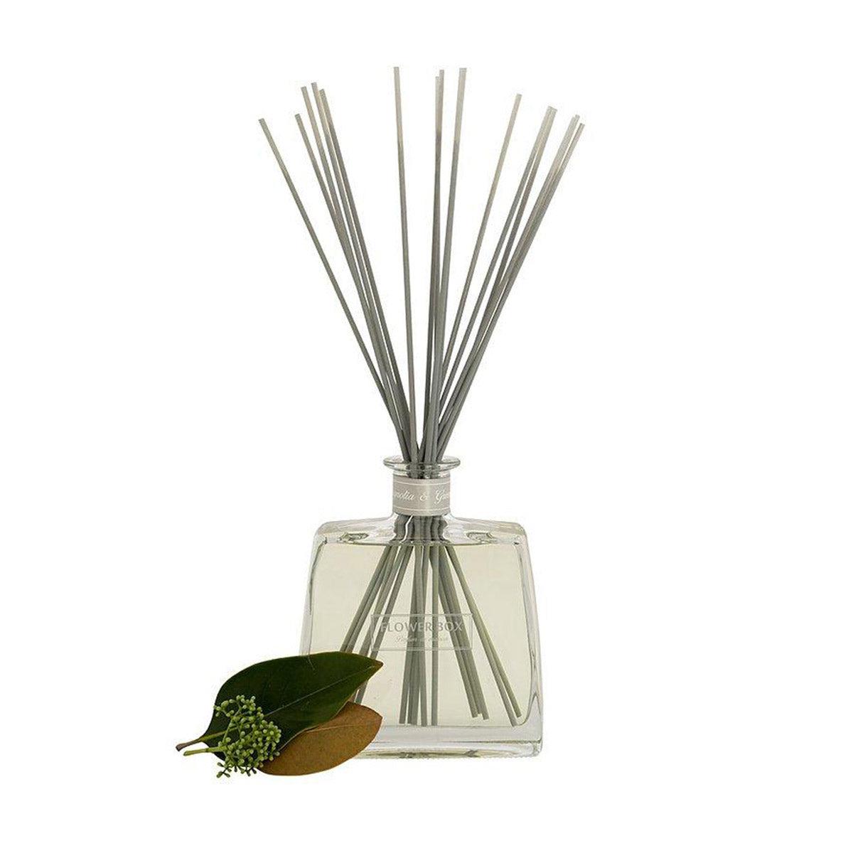 Magnolia & Green Leaves Hallmark Diffuser 700mL-Candles & Fragrance-Flower Box-The Bay Room