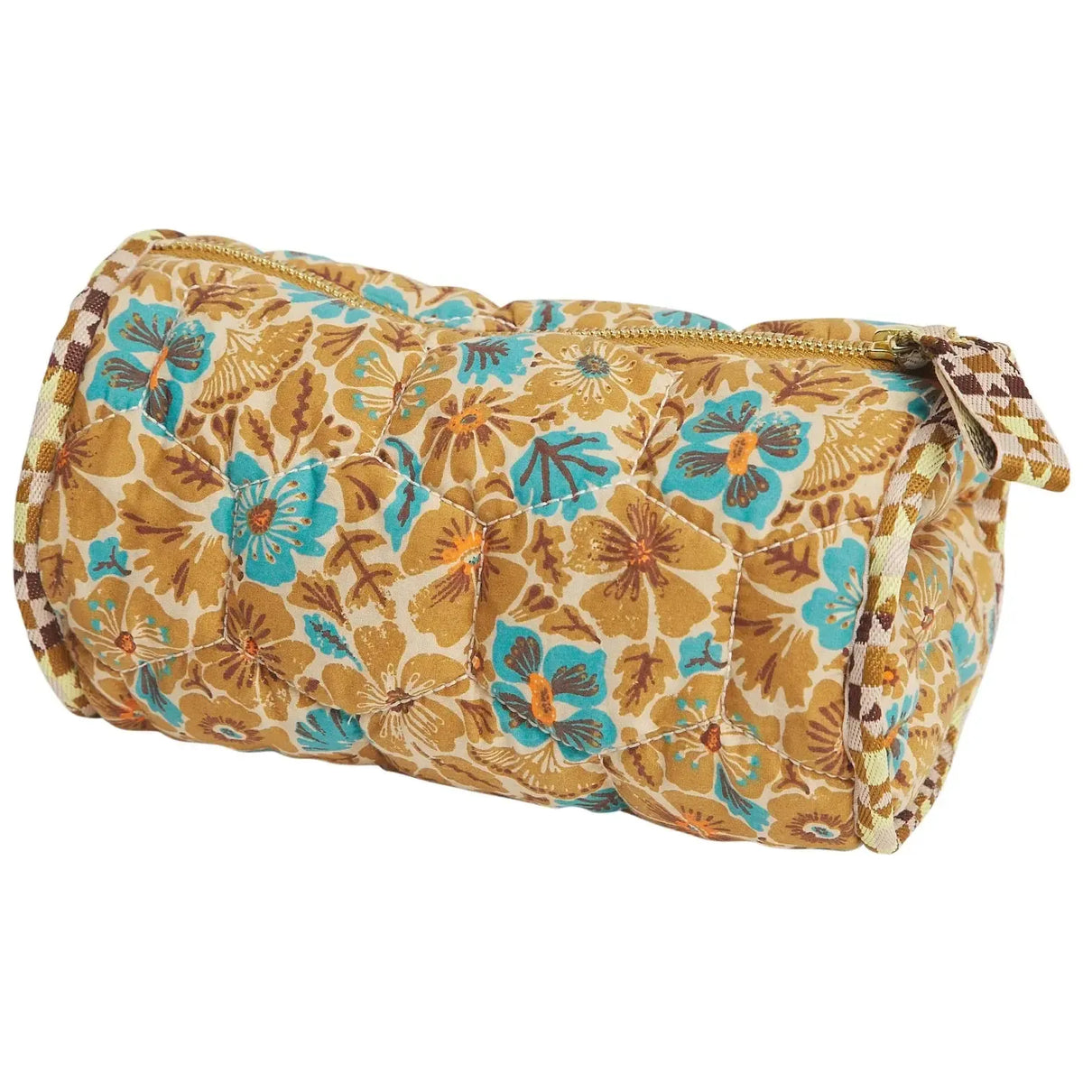 Magnolia Makeup Bag - Turquoise-Beauty & Well-Being-Sage & Clare-The Bay Room