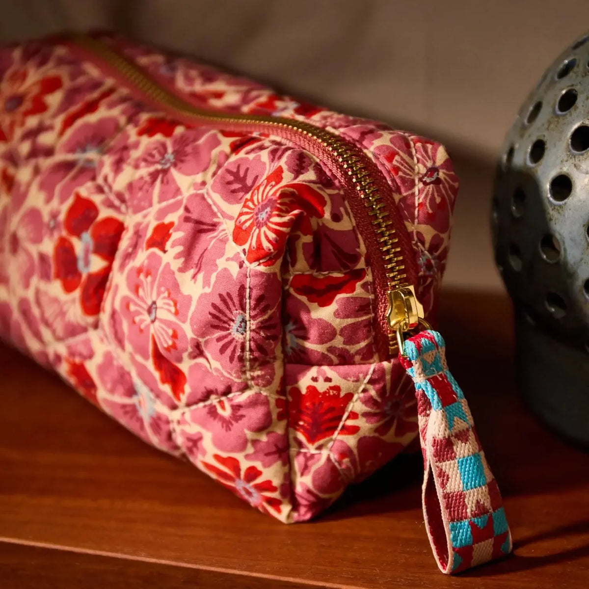 Magnolia Travel Pouch - Poppy-Beauty & Well-Being-Sage & Clare-The Bay Room