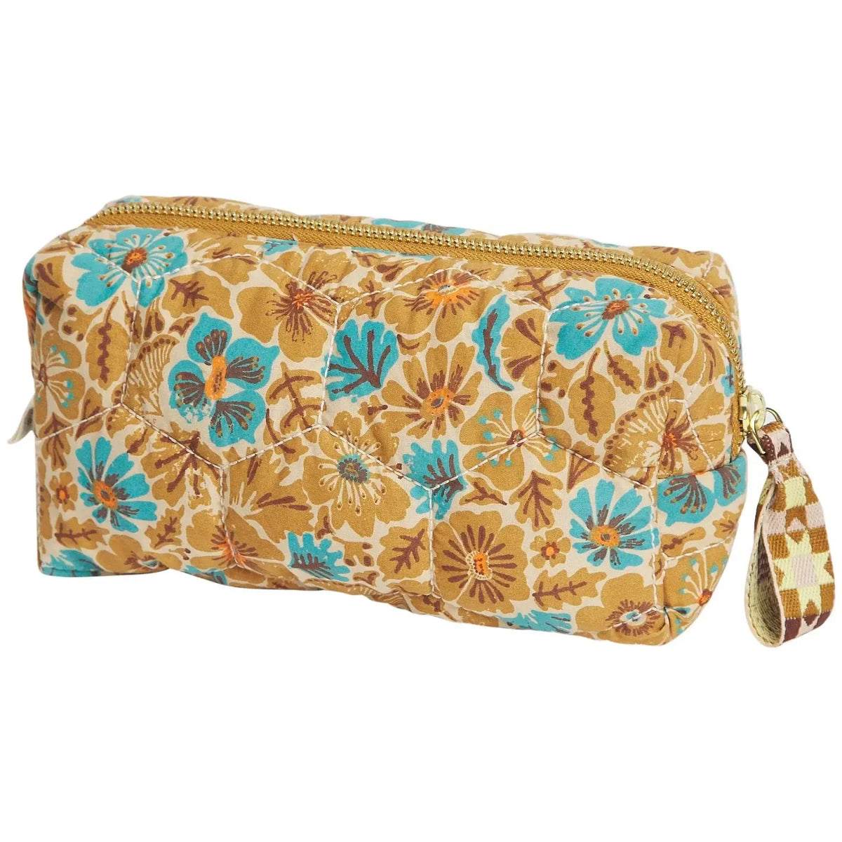 Magnolia Travel Pouch - Turquoise-Beauty & Well-Being-Sage & Clare-The Bay Room