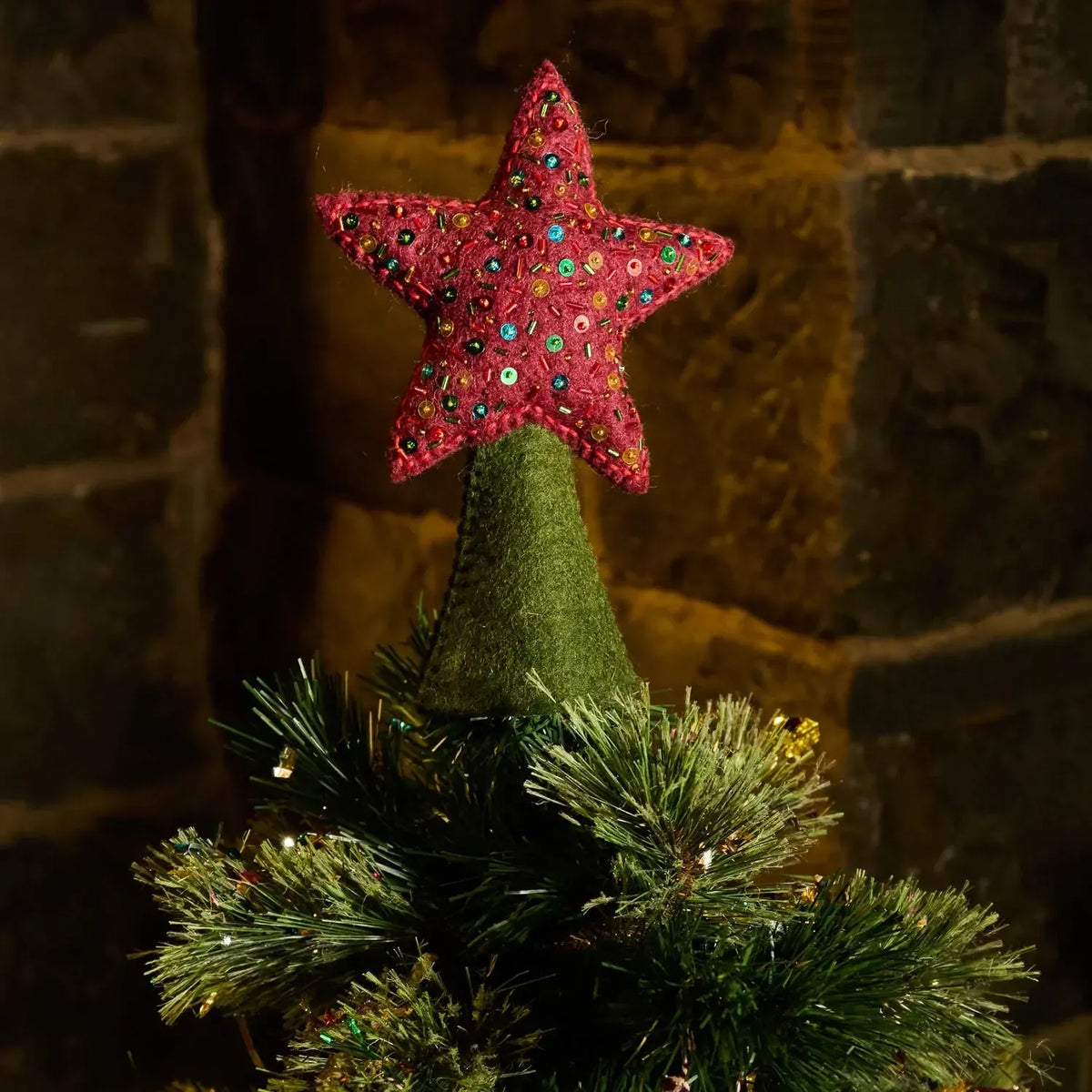 Maisie Felt Tree Topper-Christmas-Sage & Clare-The Bay Room