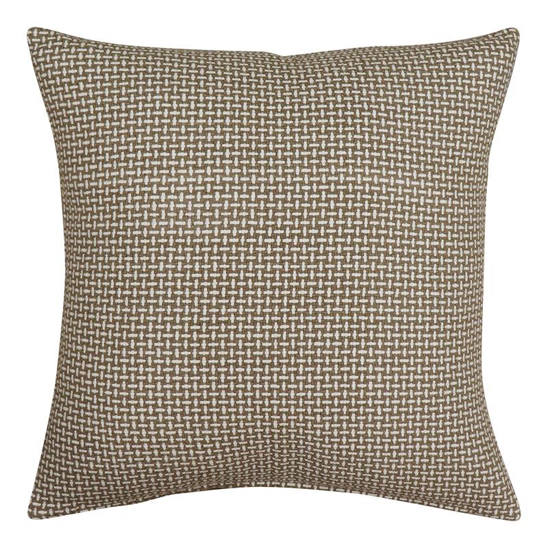 Malala White/Beige Raw Silk Cushion 50x50cm-Soft Furnishings-Madras Link-The Bay Room