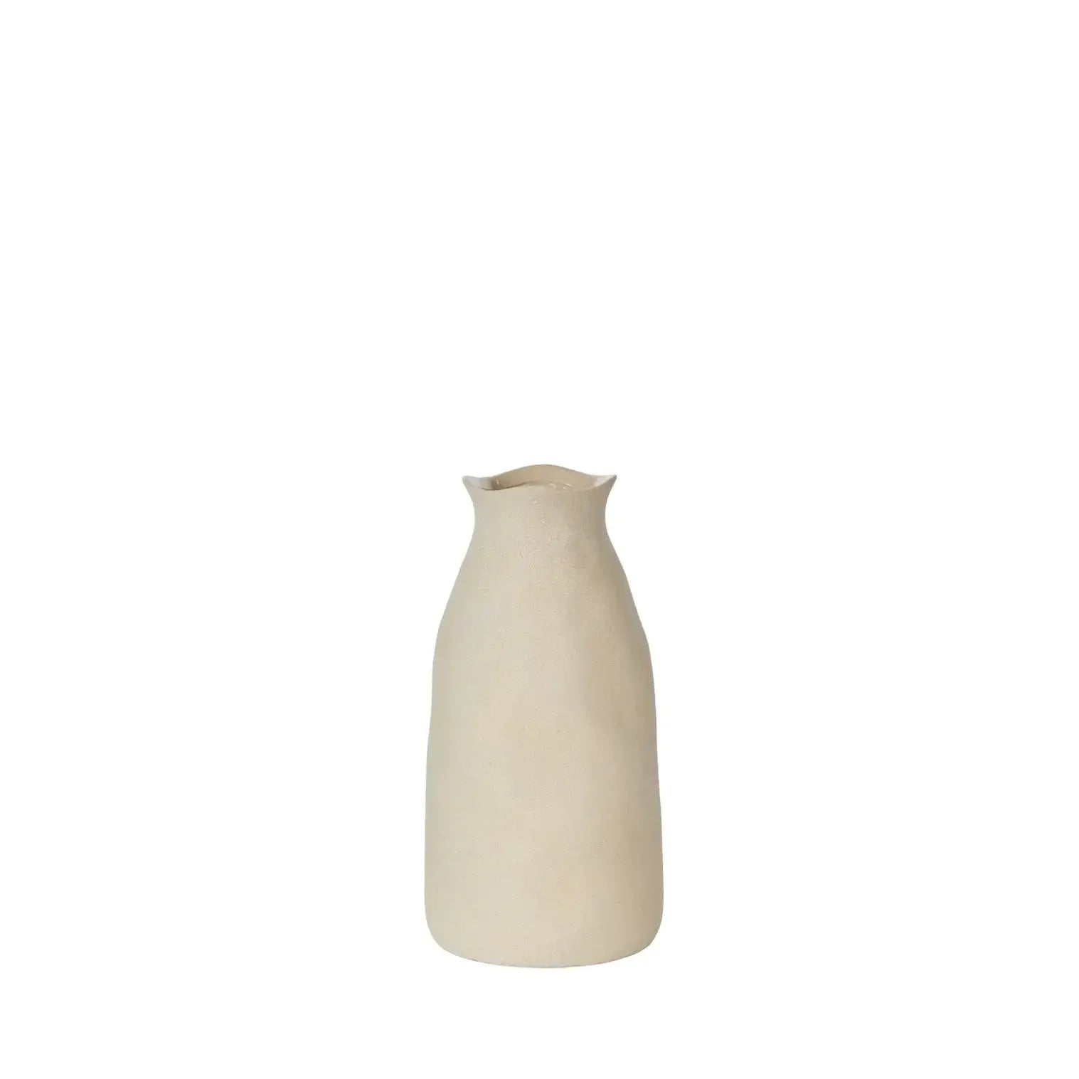 Maliah Vase 15x15x30cm Cream-Pots, Planters & Vases-Rogue Home-The Bay Room
