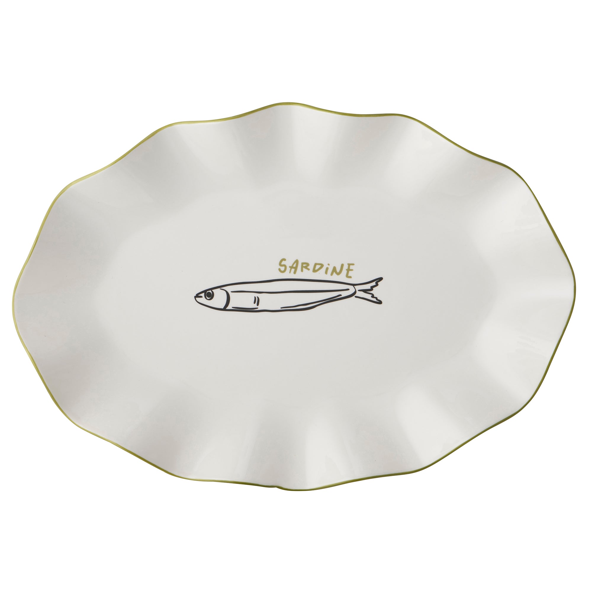 Mangiare Sardine Ceramic Platter 29x42cm-Dining & Entertaining-Coast To Coast Home-The Bay Room