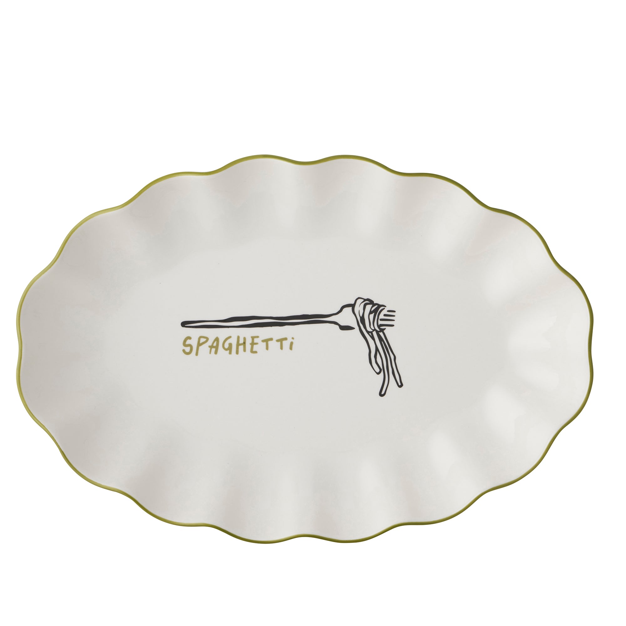 Mangiare Spaghetti Ceramic Dish 24x36x5.5cm-Dining & Entertaining-Coast To Coast Home-The Bay Room