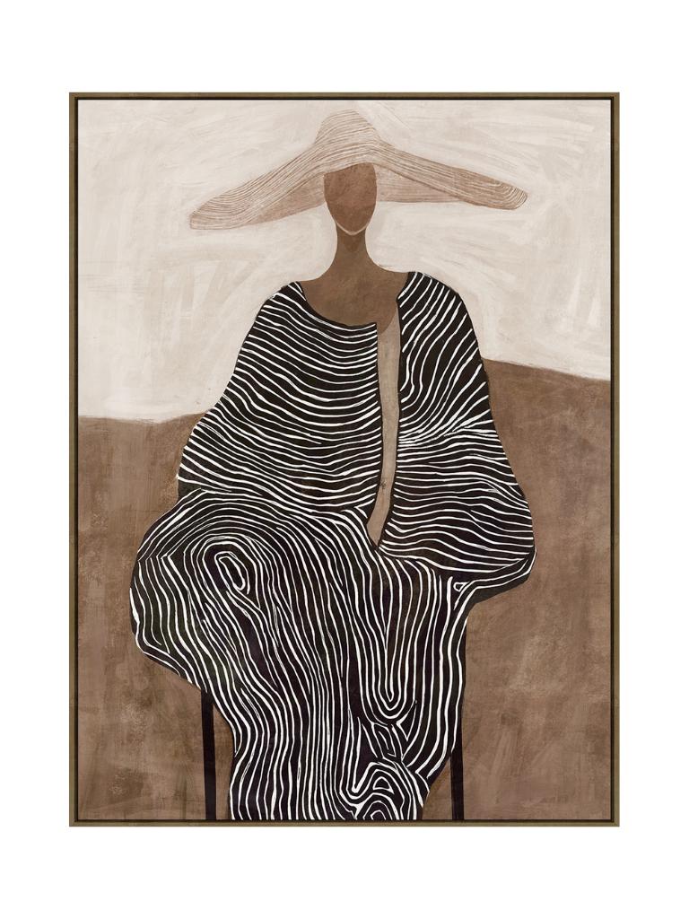 Marbella B 90x120cm Oak Look Framed Canvas-Wall Decor-Robert Mark-The Bay Room