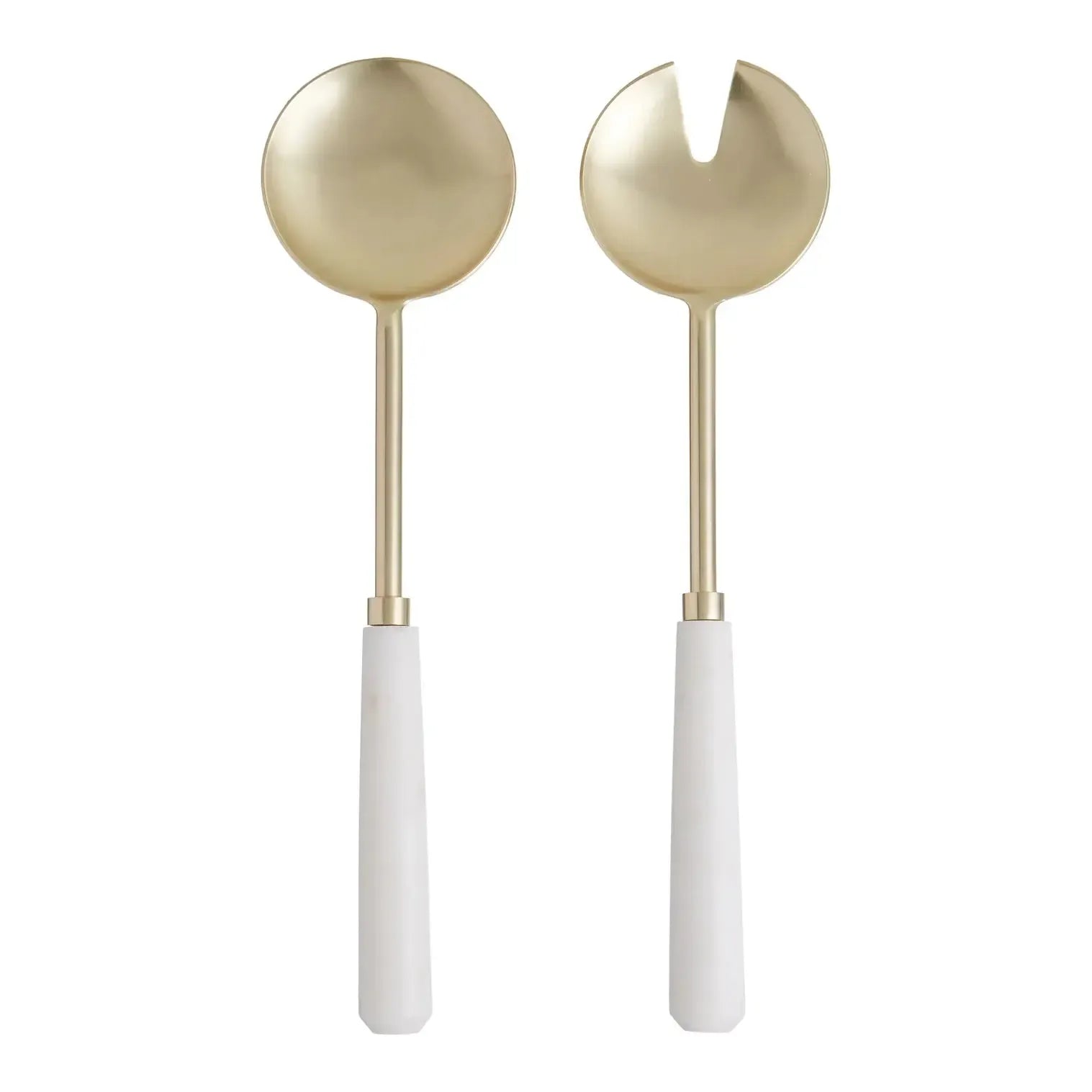 Marble and Stainless Steel Salad Server Set/2-Dining & Entertaining-Amalfi-The Bay Room