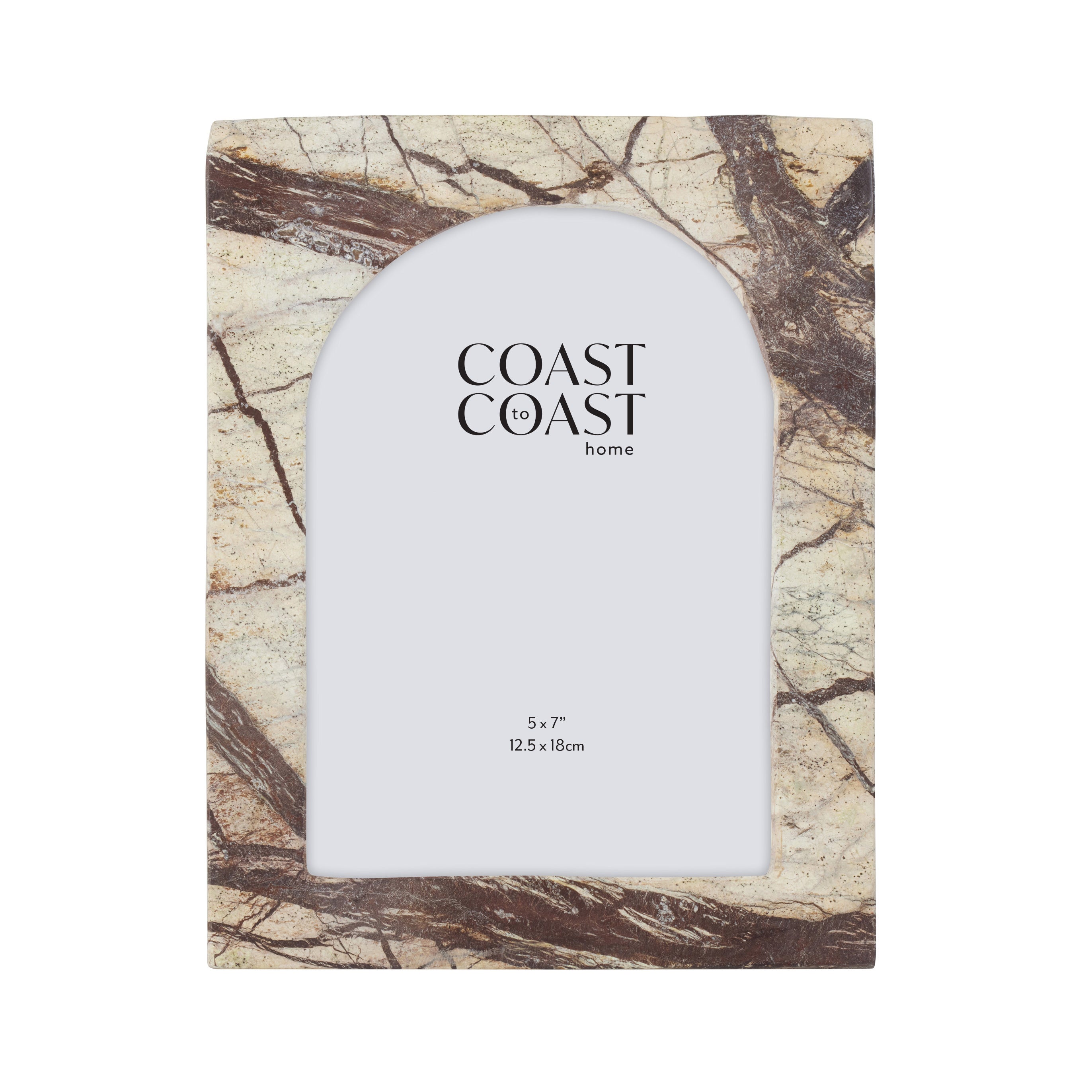 Marco Marble 5x7 Frame 17x22cm Brown-Coast To Coast Home-The Bay Room