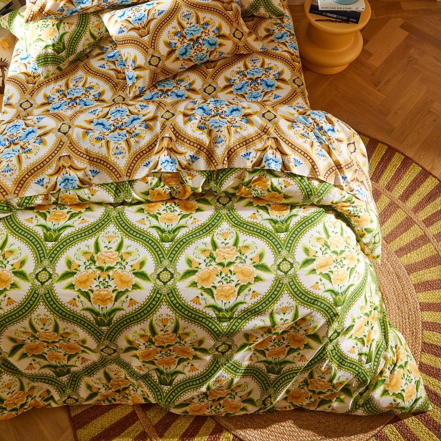 Margaret Cotton Quilt Cover - La Palma-Soft Furnishings-Sage & Clare-The Bay Room