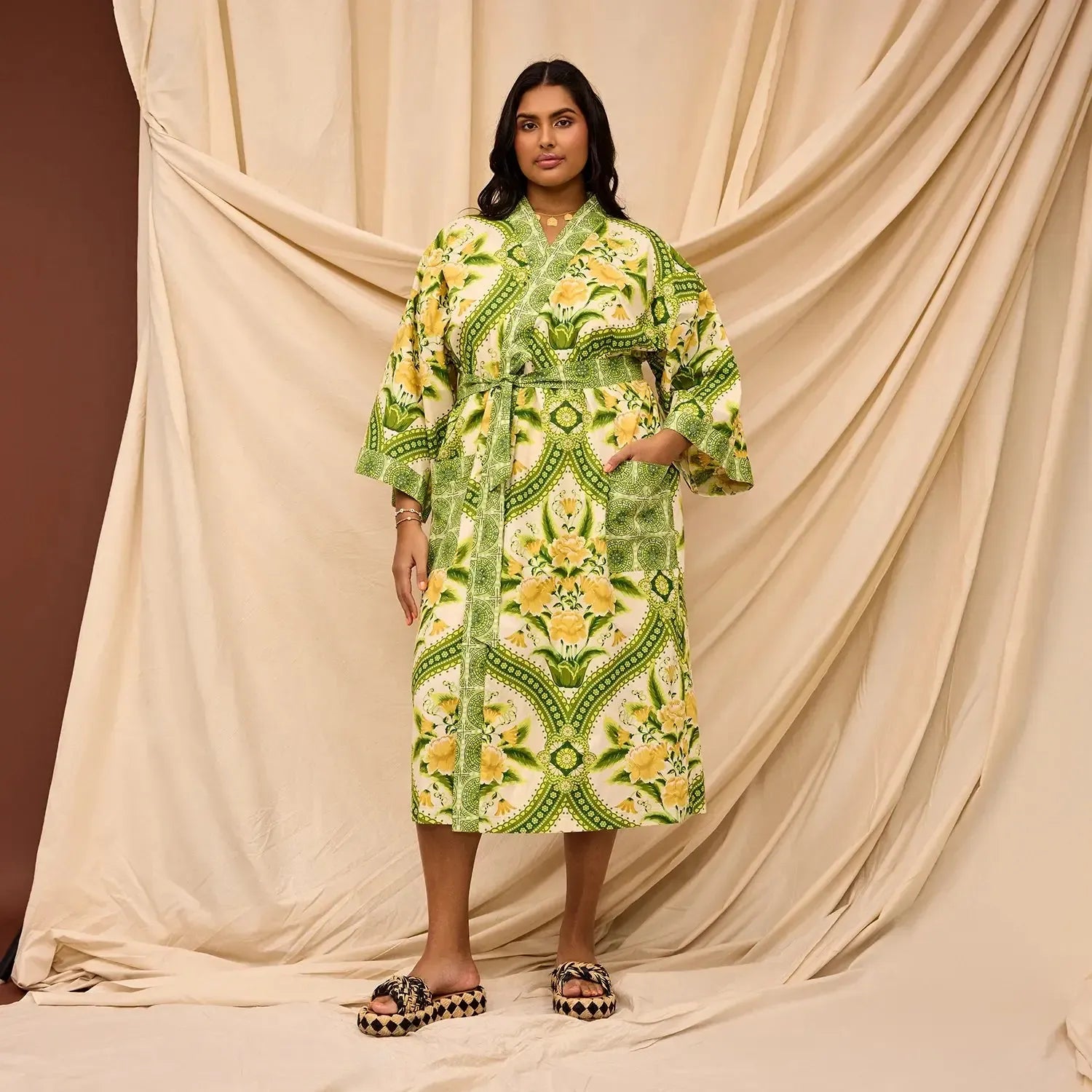 Margaret Cotton Robe-Soft Furnishings-Sage & Clare-The Bay Room