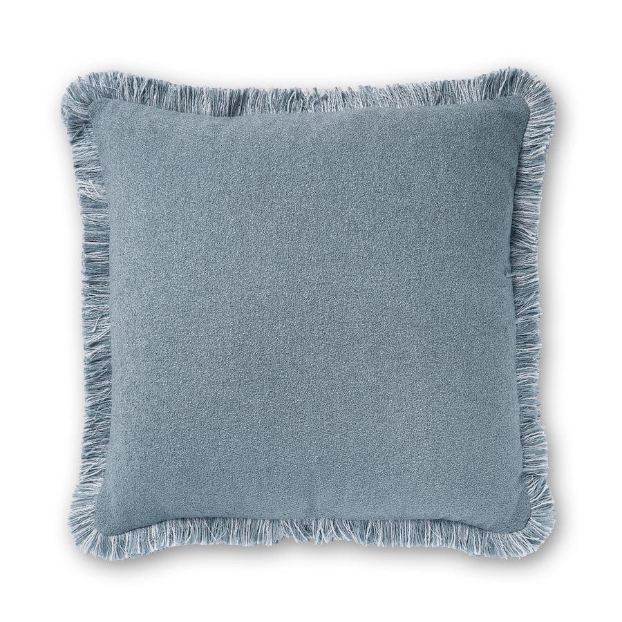 Margot Soft Blue Fringe Cushion 50x50cm