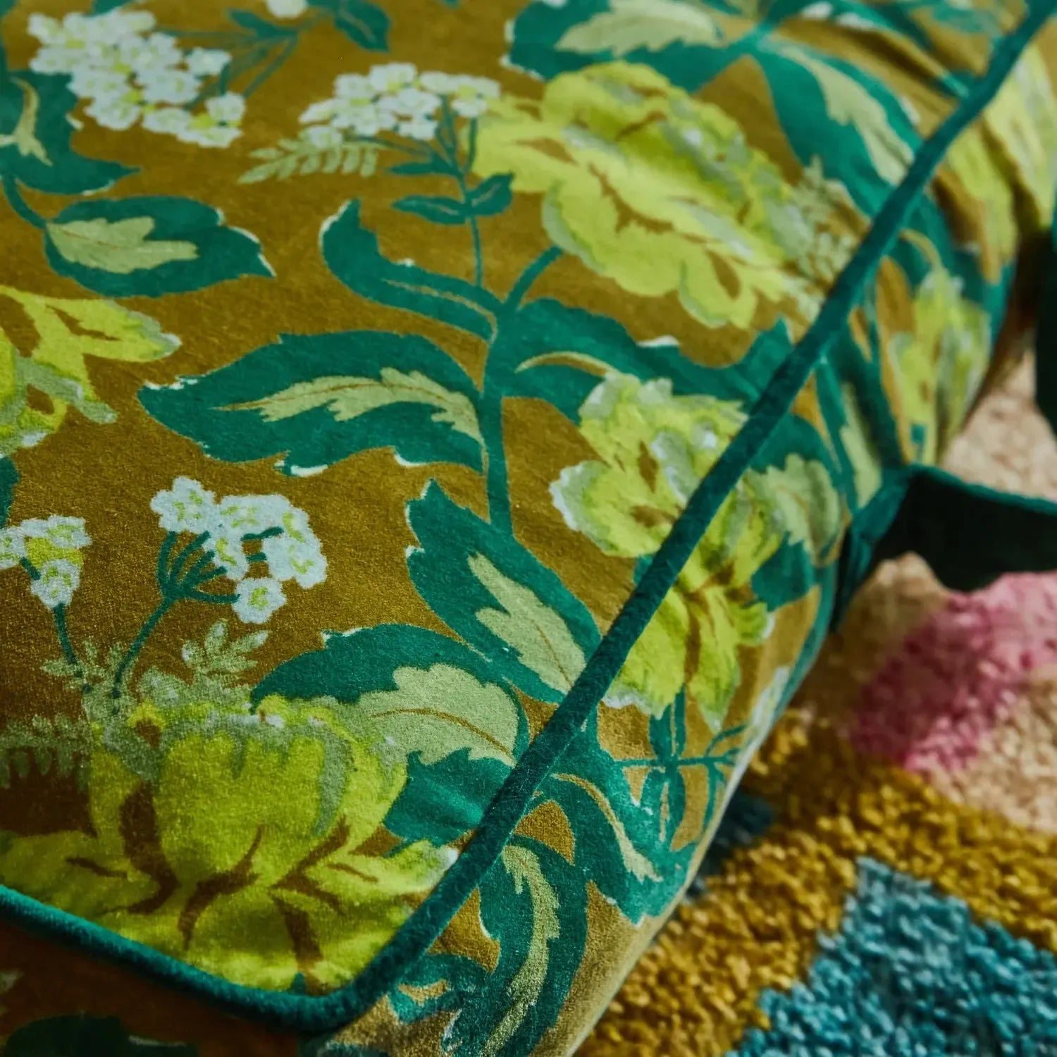 Margot Velvet Floor Cushion-Soft Furnishings-Sage & Clare-The Bay Room