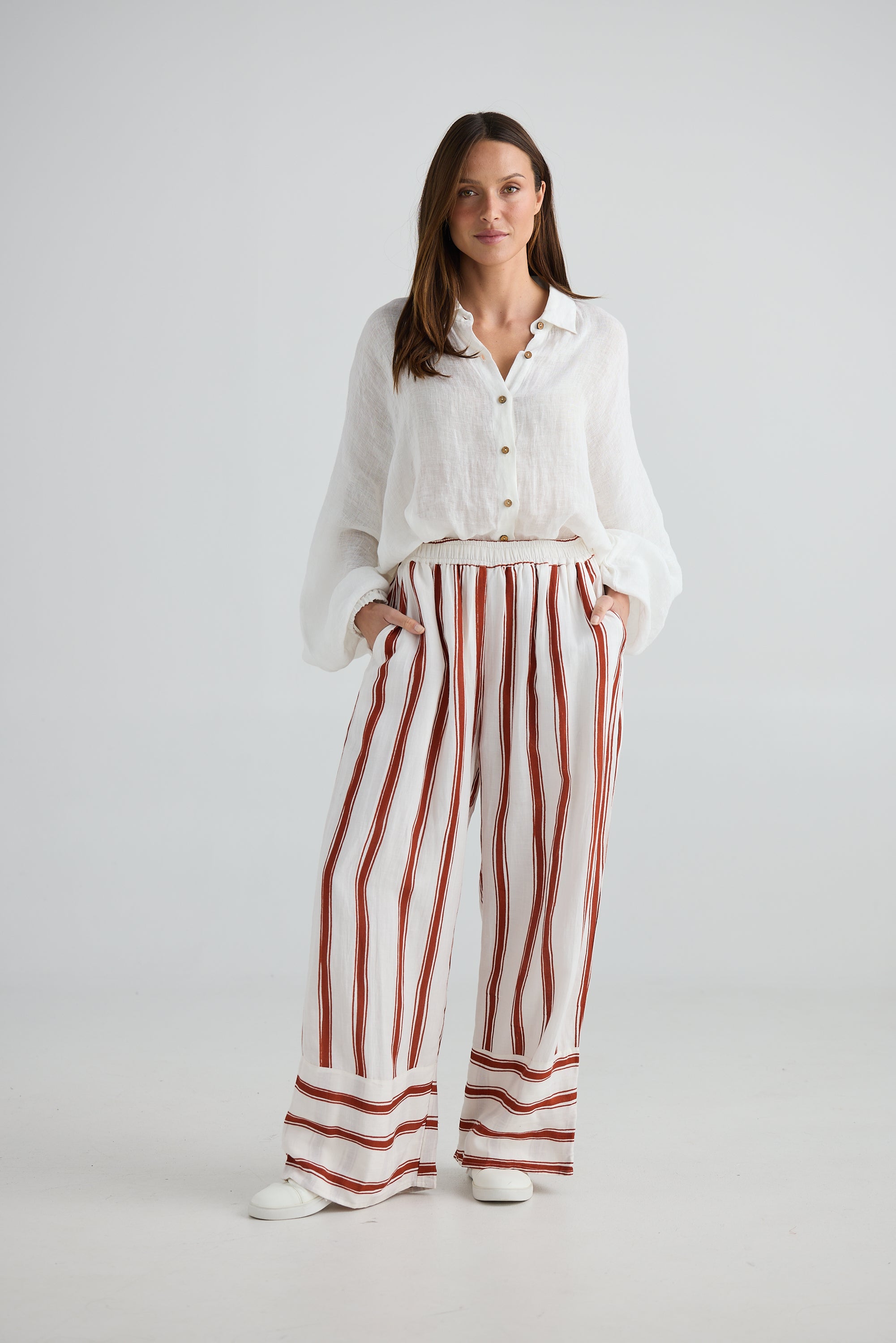 Mariah Pant - Drifter Stripe-Pants-Holiday-The Bay Room